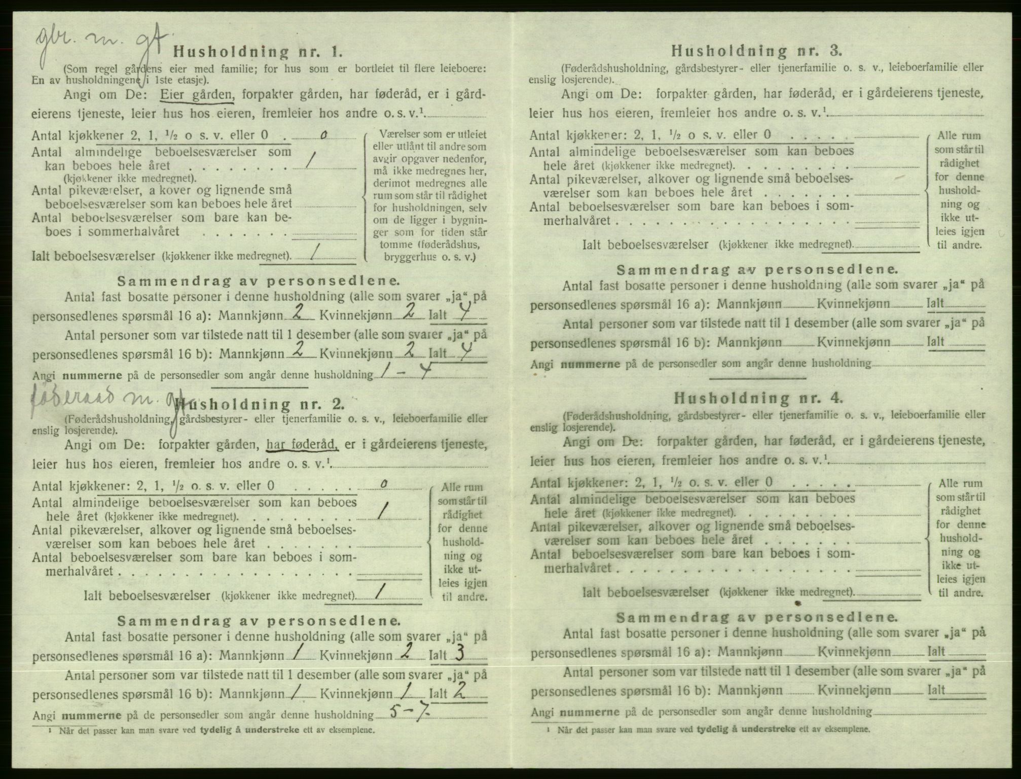 SAB, 1920 census for Evanger, 1920, p. 378