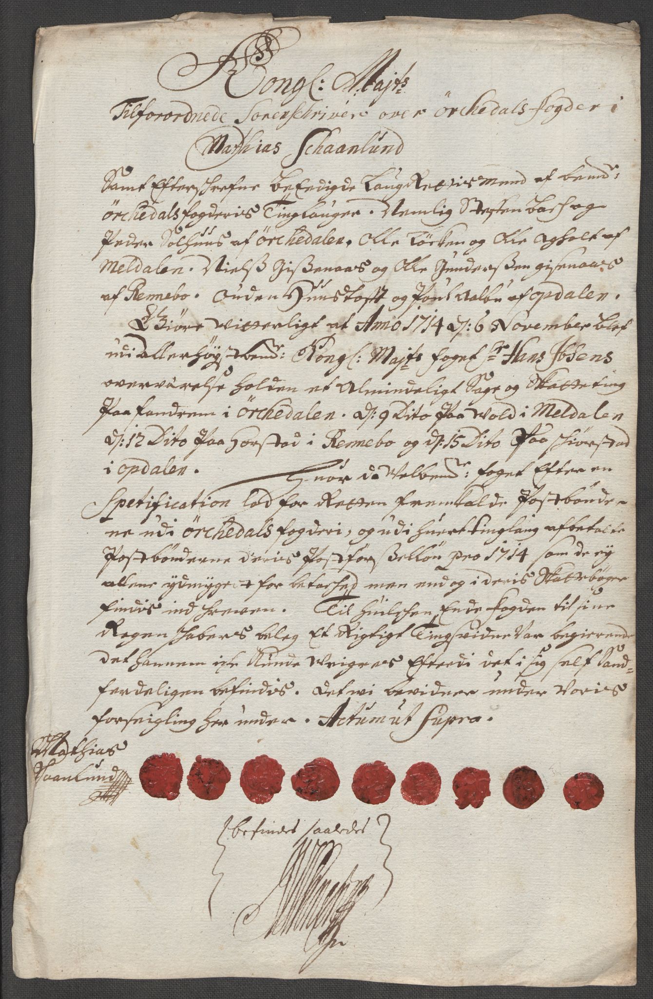 Rentekammeret inntil 1814, Reviderte regnskaper, Fogderegnskap, RA/EA-4092/R60/L3965: Fogderegnskap Orkdal og Gauldal, 1714, p. 408