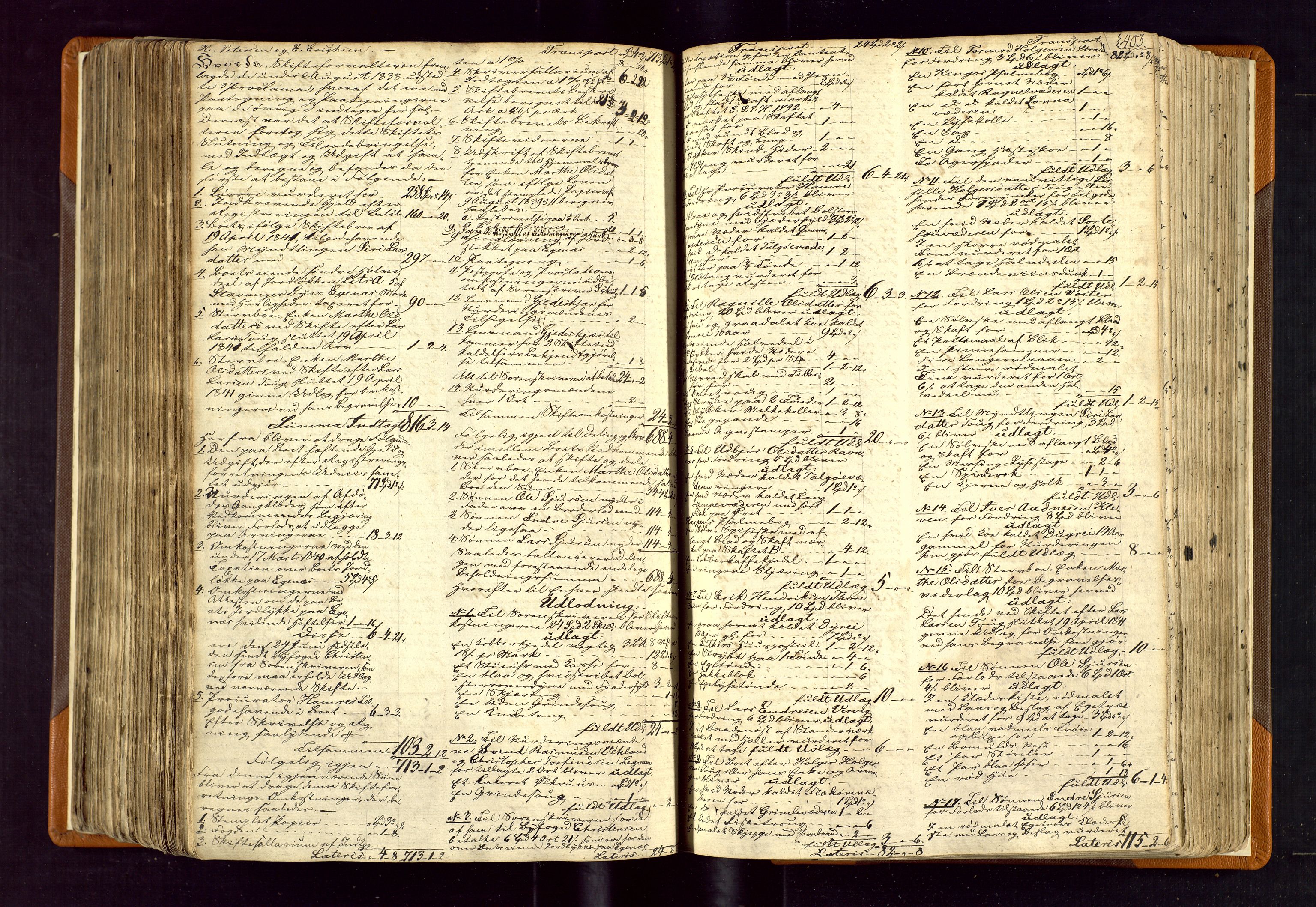 Karmsund sorenskriveri, AV/SAST-A-100311/01/IV/IVDBB/L0001: SKIFTEPROTOKOLL HESBY BC 1, 1831-1856, p. 402b-403a