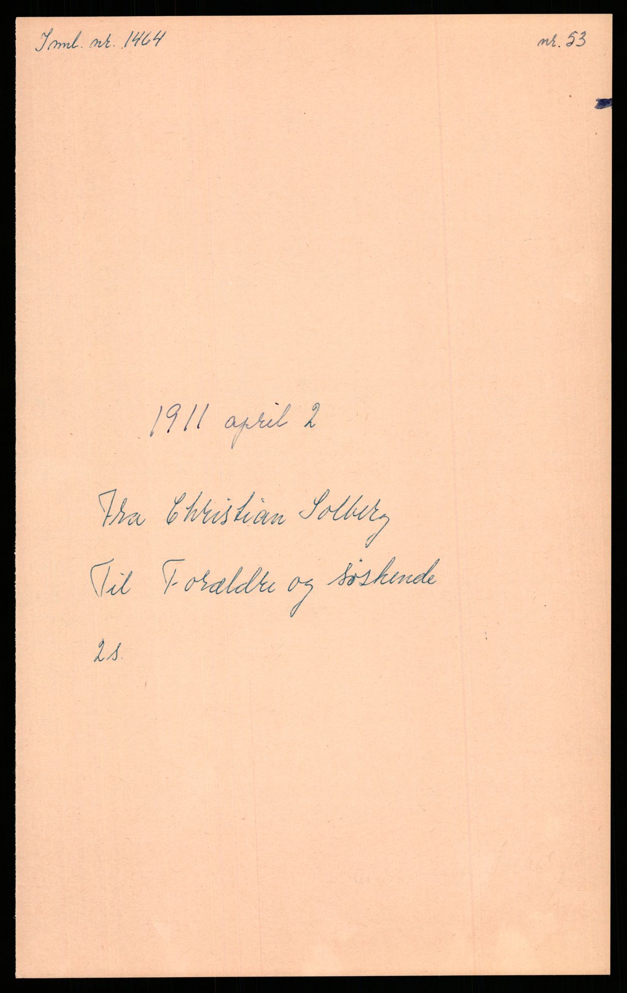 Samlinger til kildeutgivelse, Amerikabrevene, AV/RA-EA-4057/F/L0009: Innlån fra Hedmark: Statsarkivet i Hamar - Wærenskjold, 1838-1914, p. 516