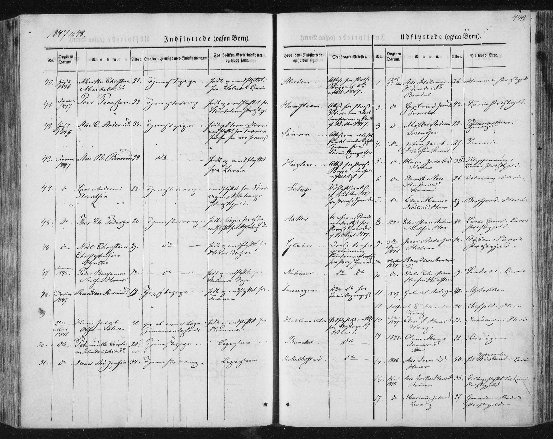 Ministerialprotokoller, klokkerbøker og fødselsregistre - Nordland, AV/SAT-A-1459/838/L0549: Parish register (official) no. 838A07, 1840-1854, p. 441