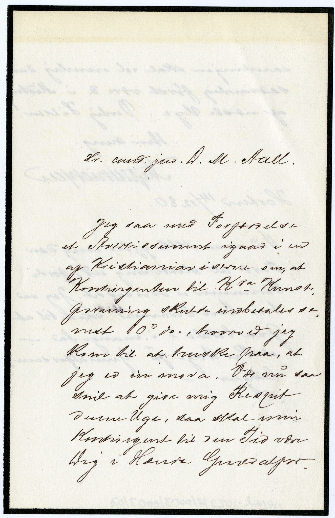 Diderik Maria Aalls brevsamling, NF/Ark-1023/F/L0003: D.M. Aalls brevsamling. D - G, 1797-1889, p. 104