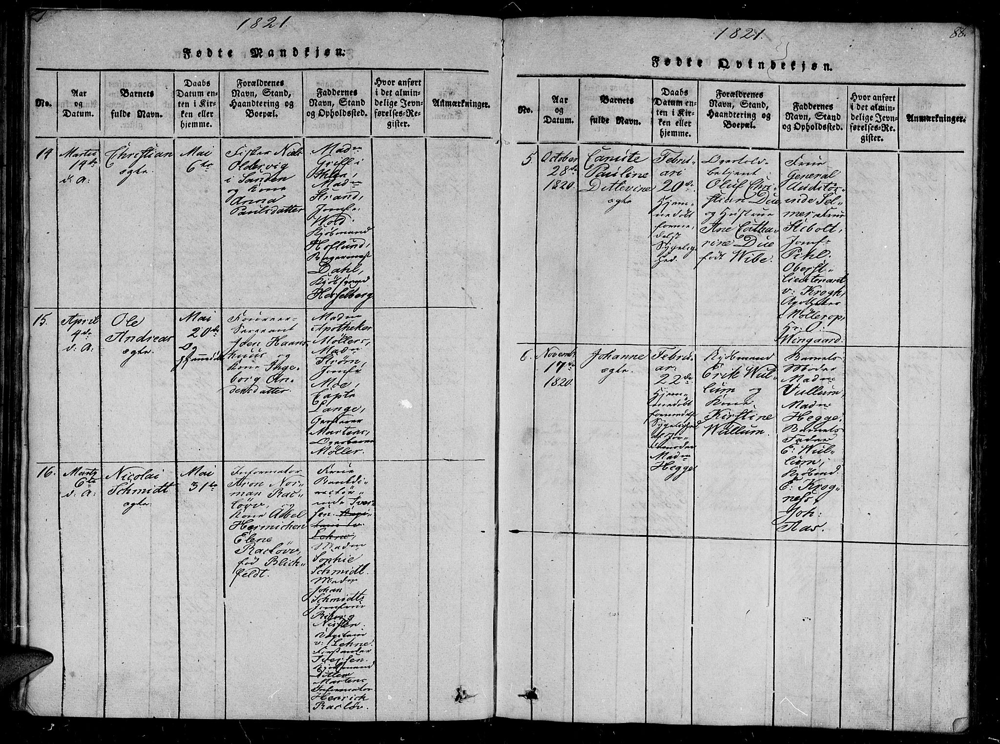 Ministerialprotokoller, klokkerbøker og fødselsregistre - Sør-Trøndelag, AV/SAT-A-1456/602/L0107: Parish register (official) no. 602A05, 1815-1821, p. 88