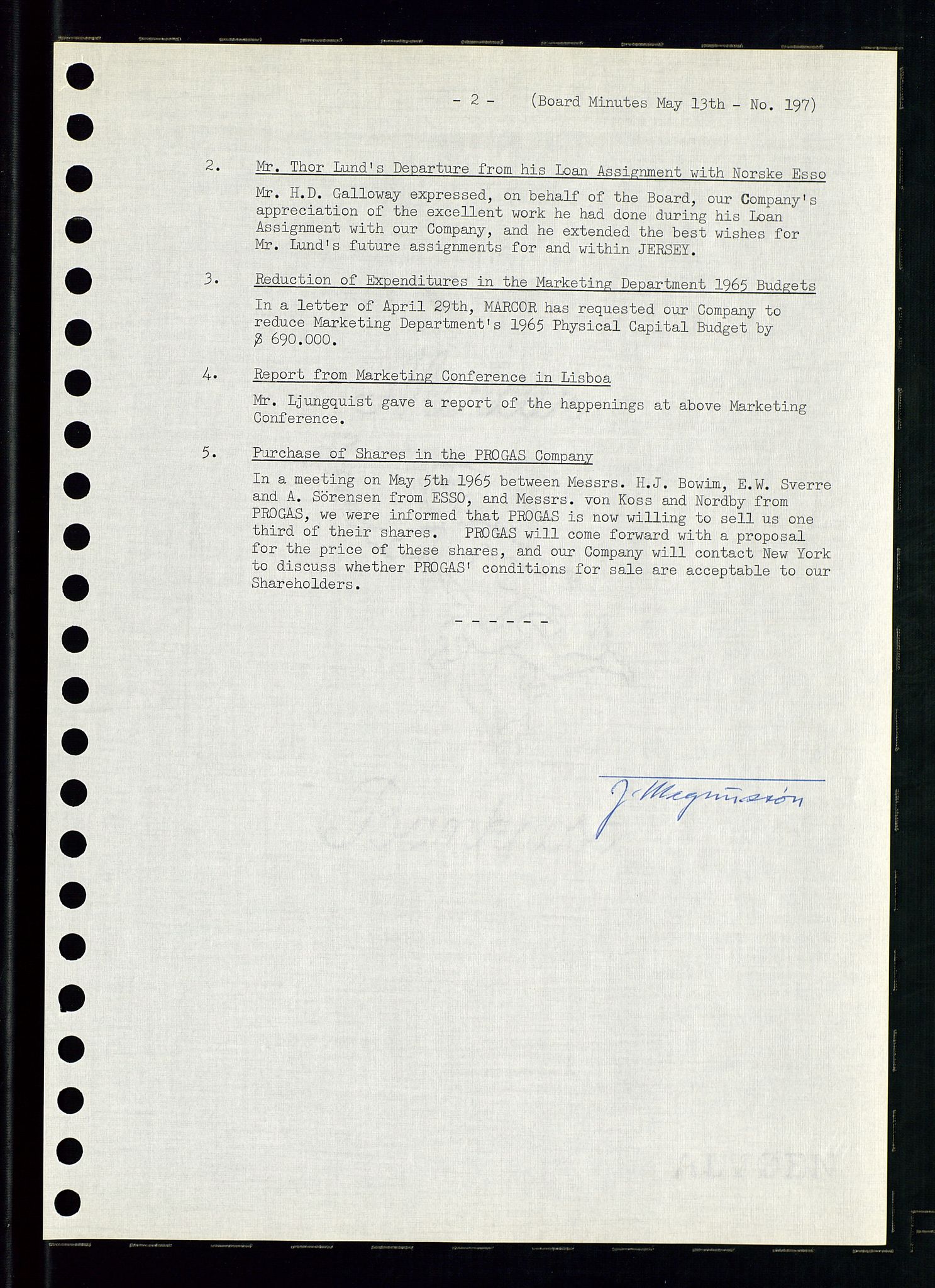 Pa 0982 - Esso Norge A/S, AV/SAST-A-100448/A/Aa/L0002/0001: Den administrerende direksjon Board minutes (styrereferater) / Den administrerende direksjon Board minutes (styrereferater), 1965, p. 111