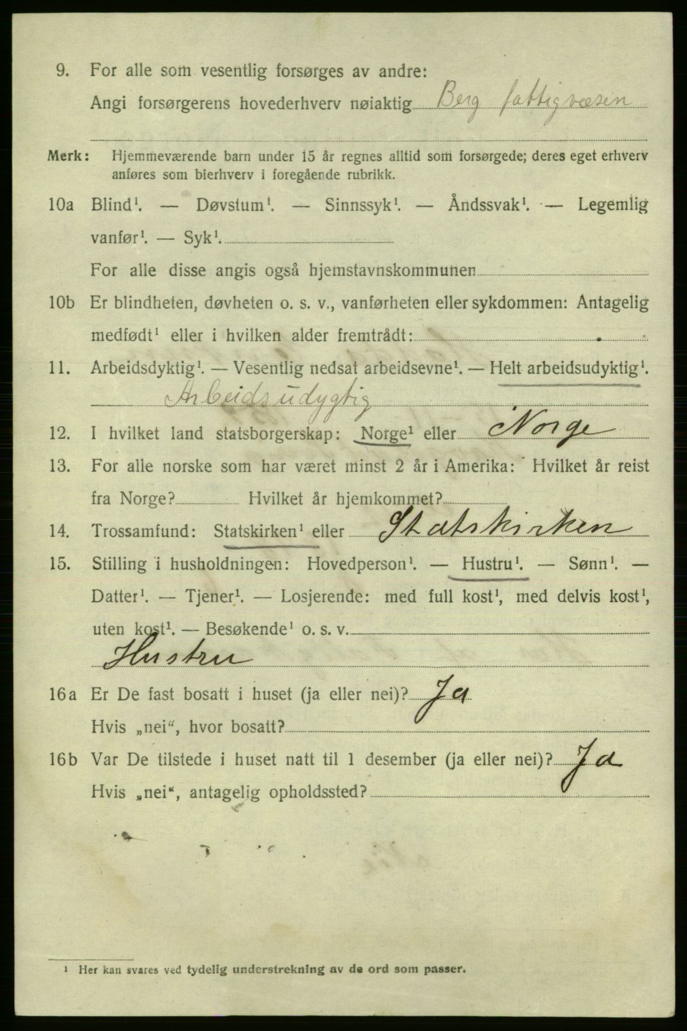 SAO, 1920 census for Fredrikshald, 1920, p. 16212