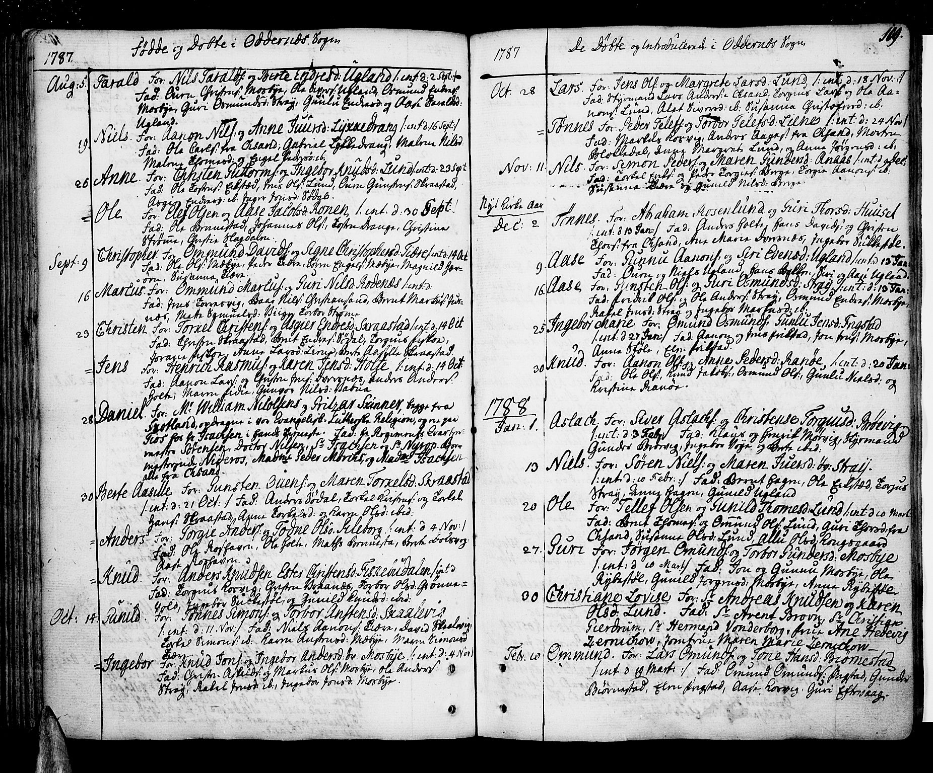 Oddernes sokneprestkontor, AV/SAK-1111-0033/F/Fa/Faa/L0004: Parish register (official) no. A 4, 1764-1820, p. 109