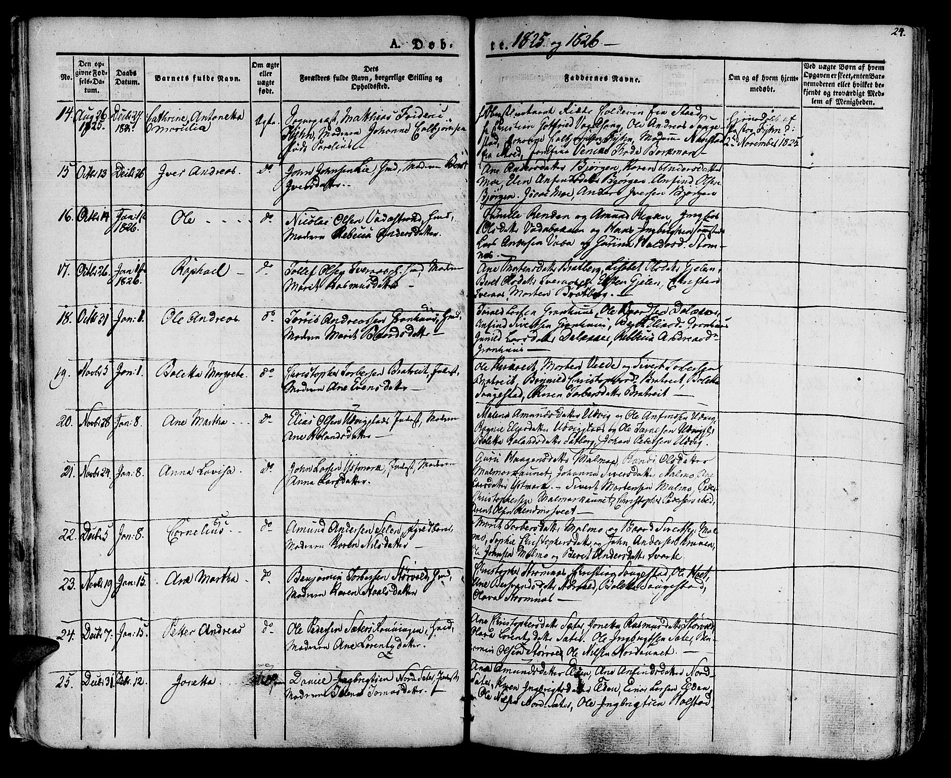Ministerialprotokoller, klokkerbøker og fødselsregistre - Nord-Trøndelag, SAT/A-1458/741/L0390: Parish register (official) no. 741A04, 1822-1836, p. 24