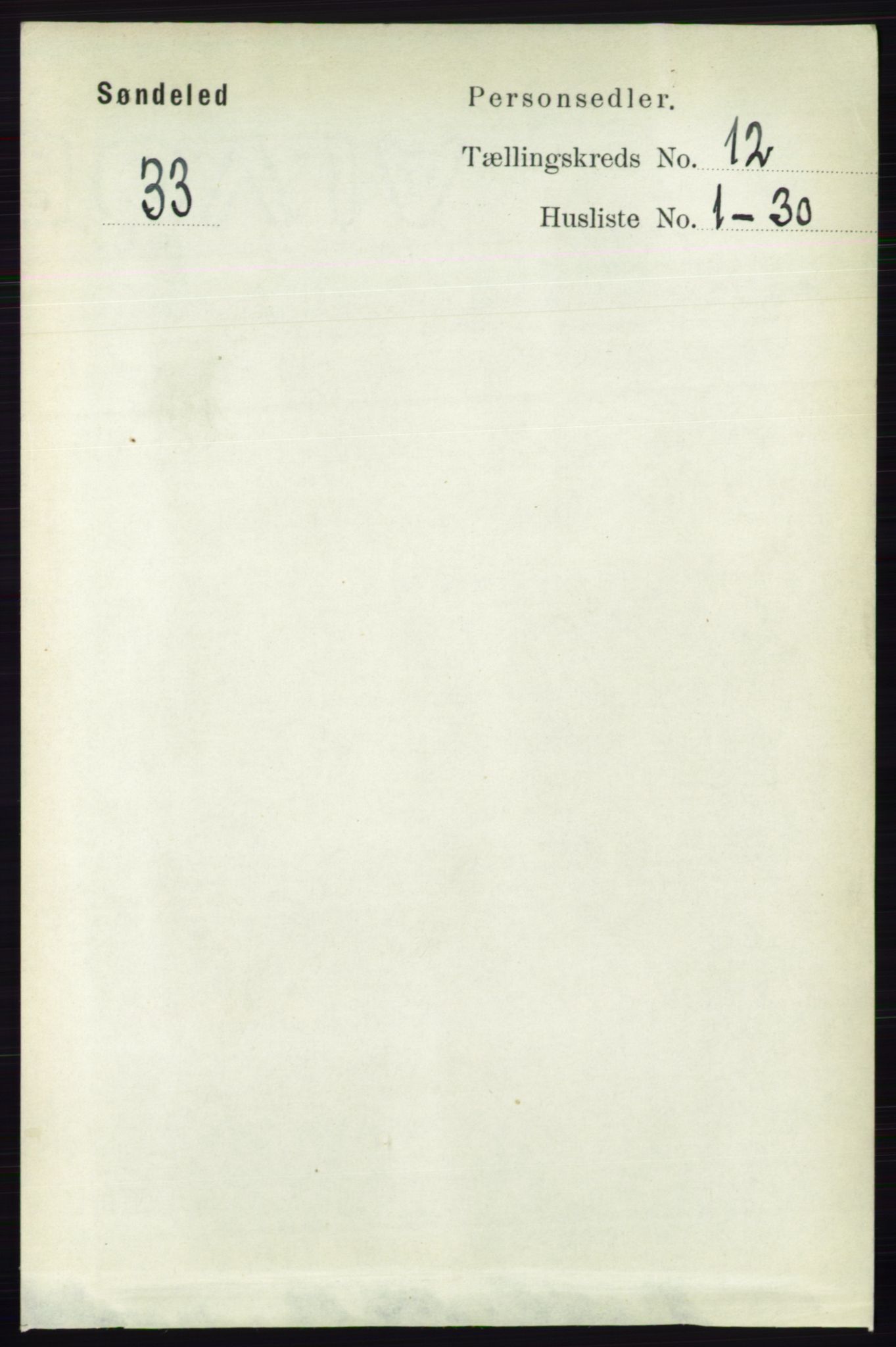 RA, 1891 census for 0913 Søndeled, 1891, p. 3673