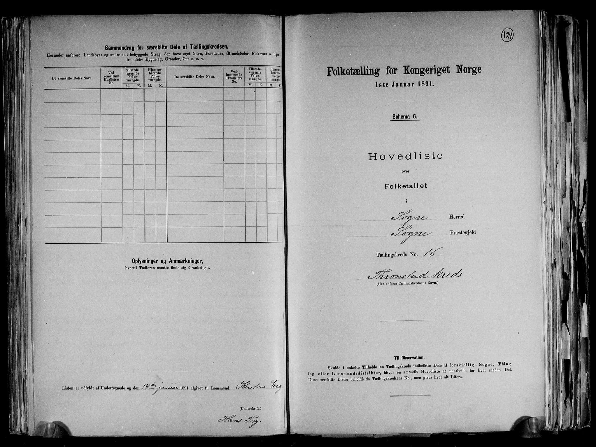 RA, 1891 census for 1018 Søgne, 1891, p. 40