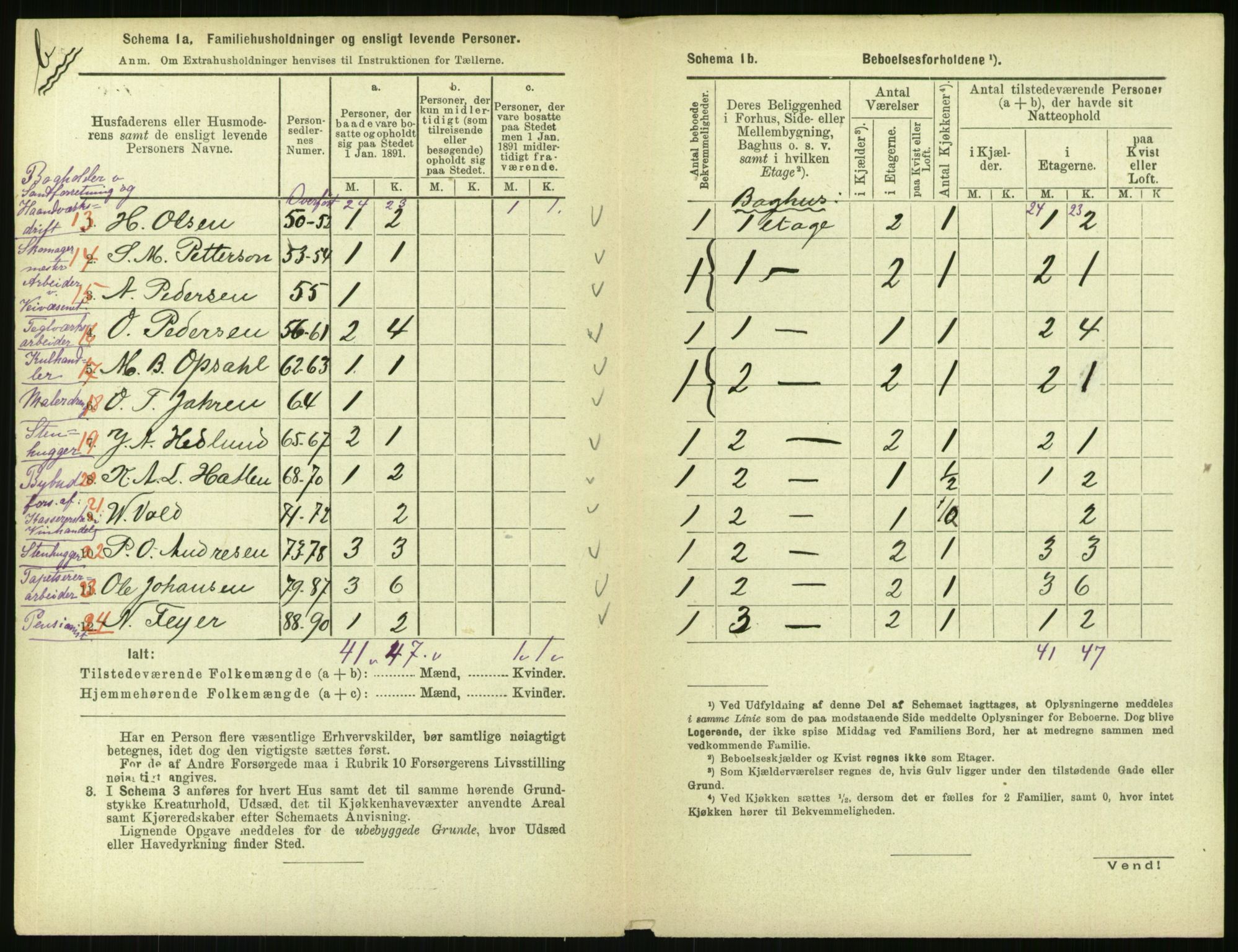 RA, 1891 census for 0301 Kristiania, 1891, p. 64602