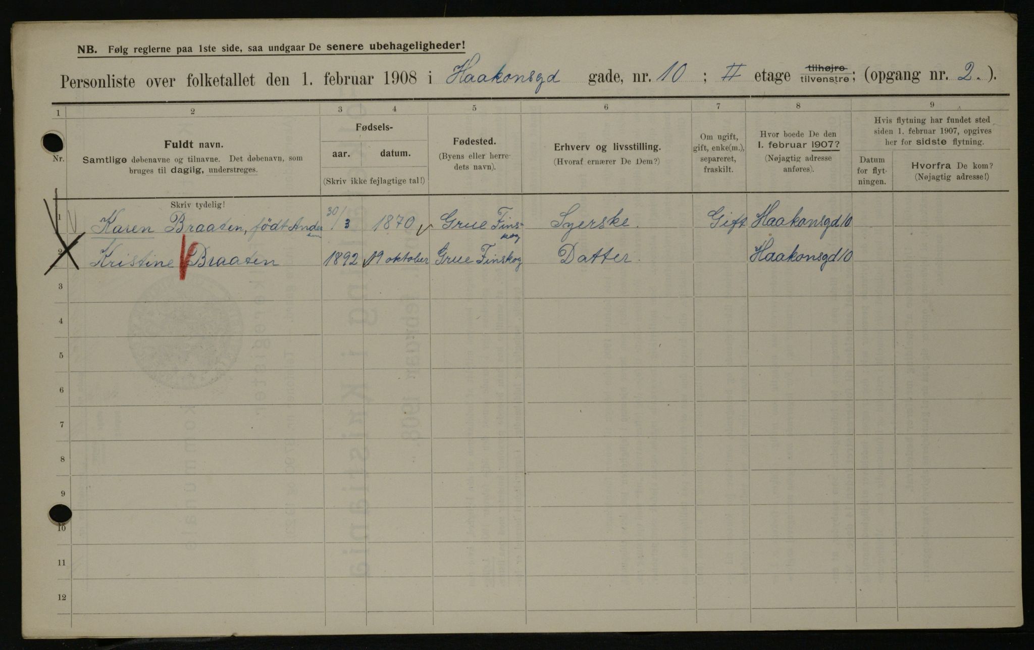 OBA, Municipal Census 1908 for Kristiania, 1908, p. 38428