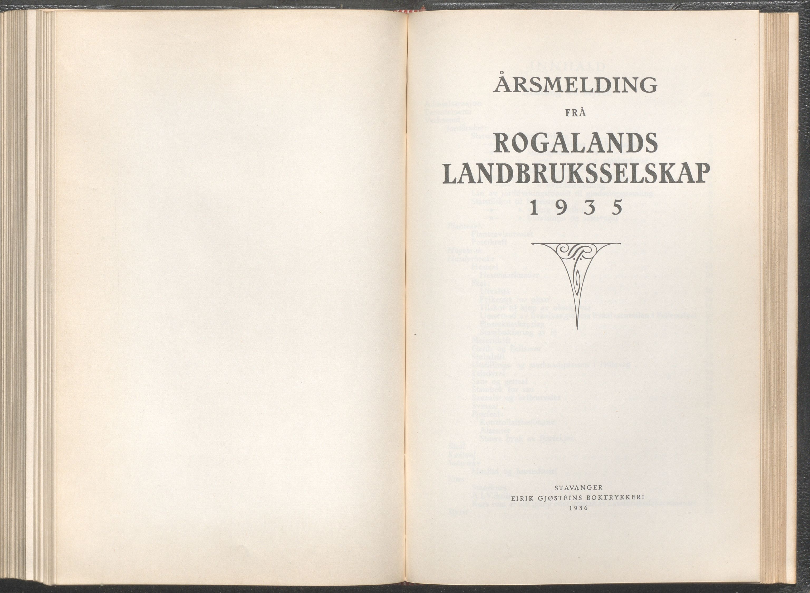 Rogaland fylkeskommune - Fylkesrådmannen , IKAR/A-900/A/Aa/Aaa/L0055: Møtebok , 1936