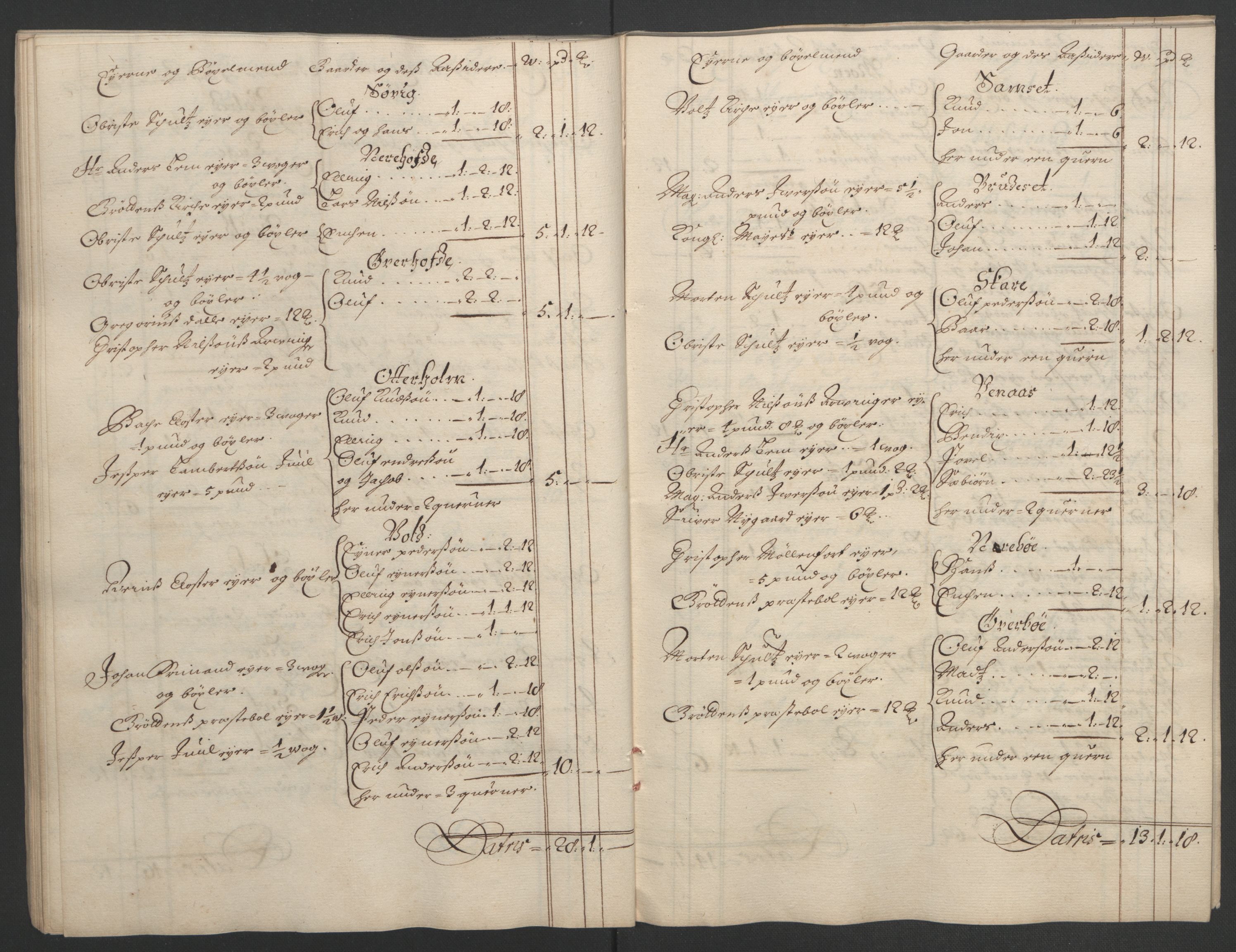 Rentekammeret inntil 1814, Reviderte regnskaper, Fogderegnskap, AV/RA-EA-4092/R55/L3650: Fogderegnskap Romsdal, 1692, p. 45