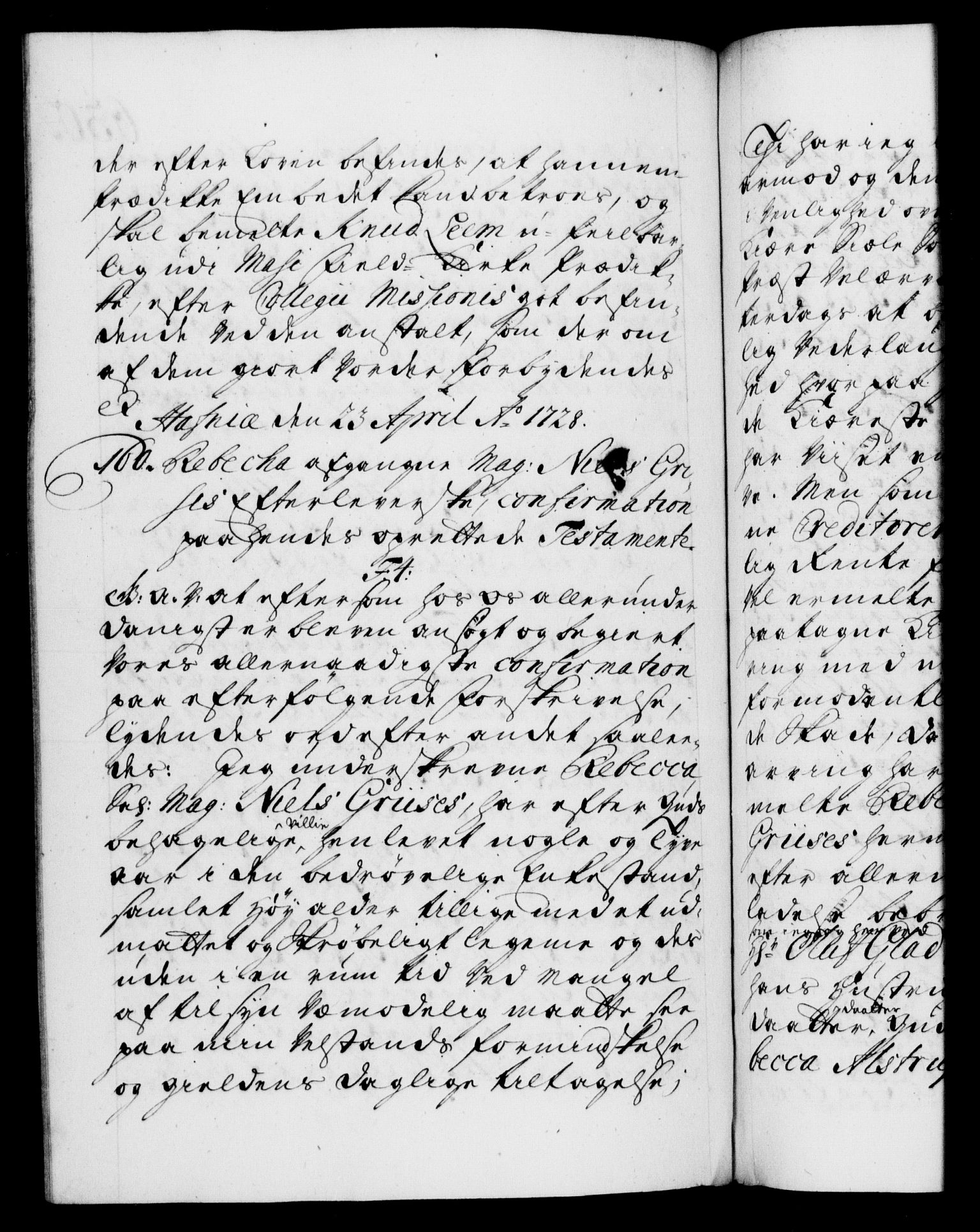 Danske Kanselli 1572-1799, AV/RA-EA-3023/F/Fc/Fca/Fcaa/L0025: Norske registre, 1726-1728, p. 630b