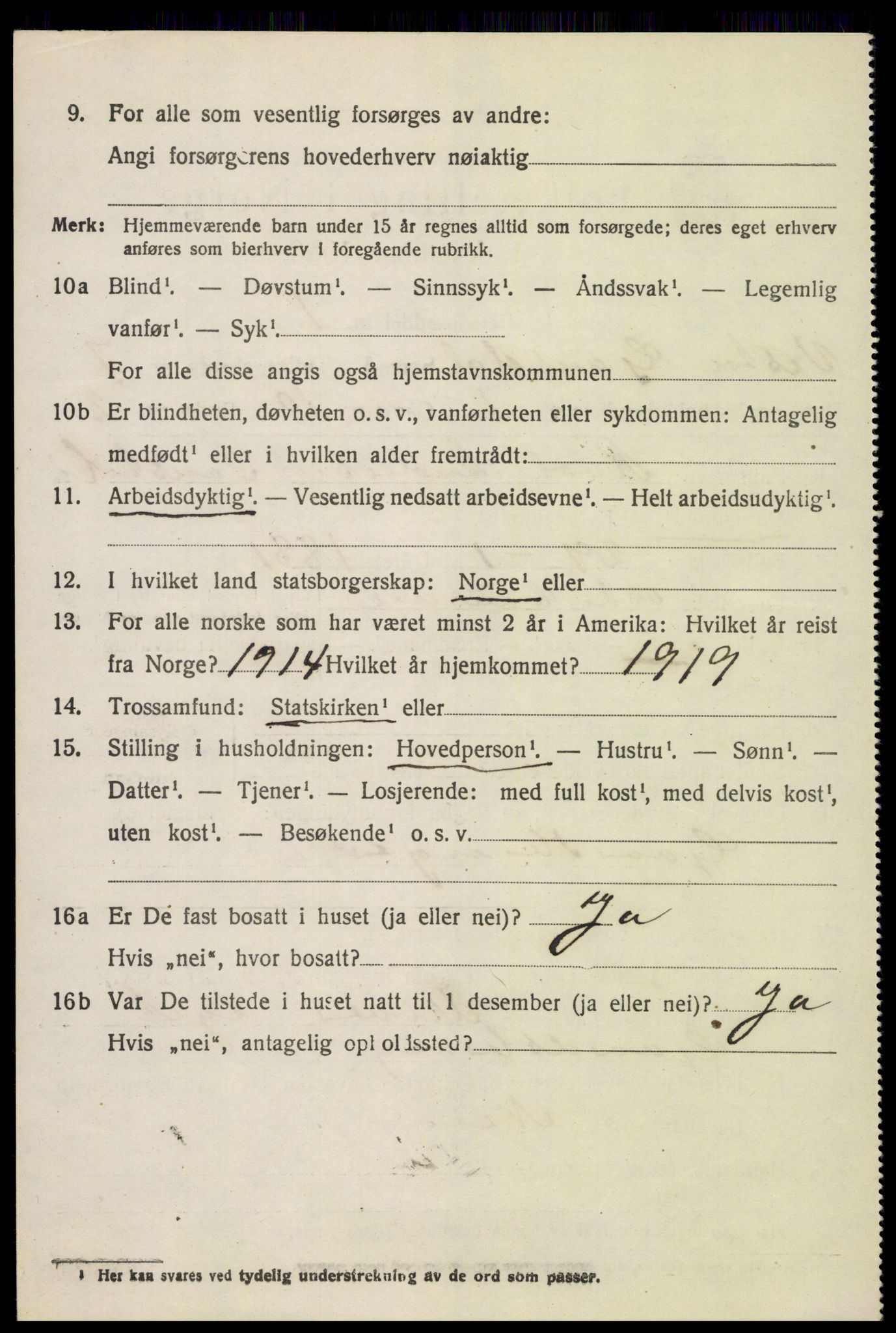 SAH, 1920 census for Vestre Gausdal, 1920, p. 5338