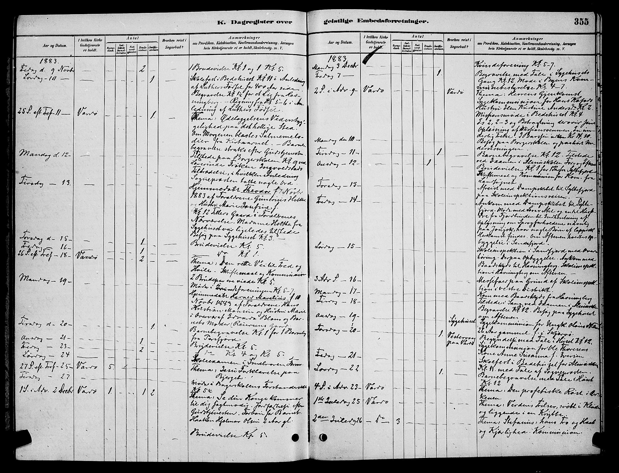Vardø sokneprestkontor, AV/SATØ-S-1332/H/Hb/L0004klokker: Parish register (copy) no. 4, 1879-1887, p. 355