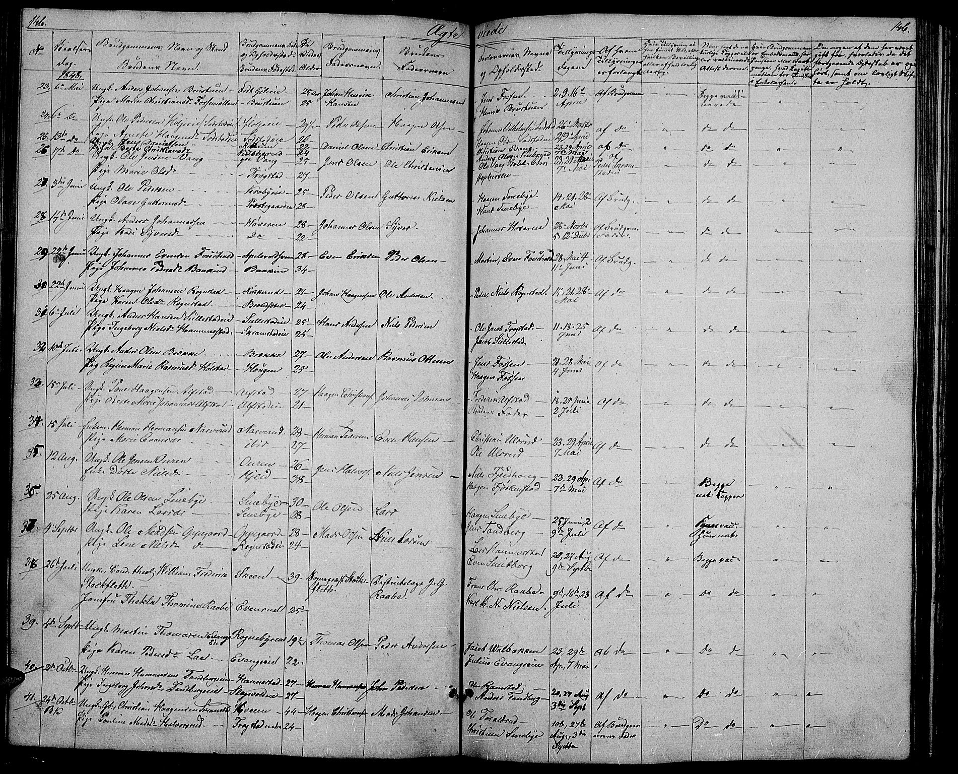 Østre Toten prestekontor, SAH/PREST-104/H/Ha/Hab/L0003: Parish register (copy) no. 3, 1848-1857, p. 146