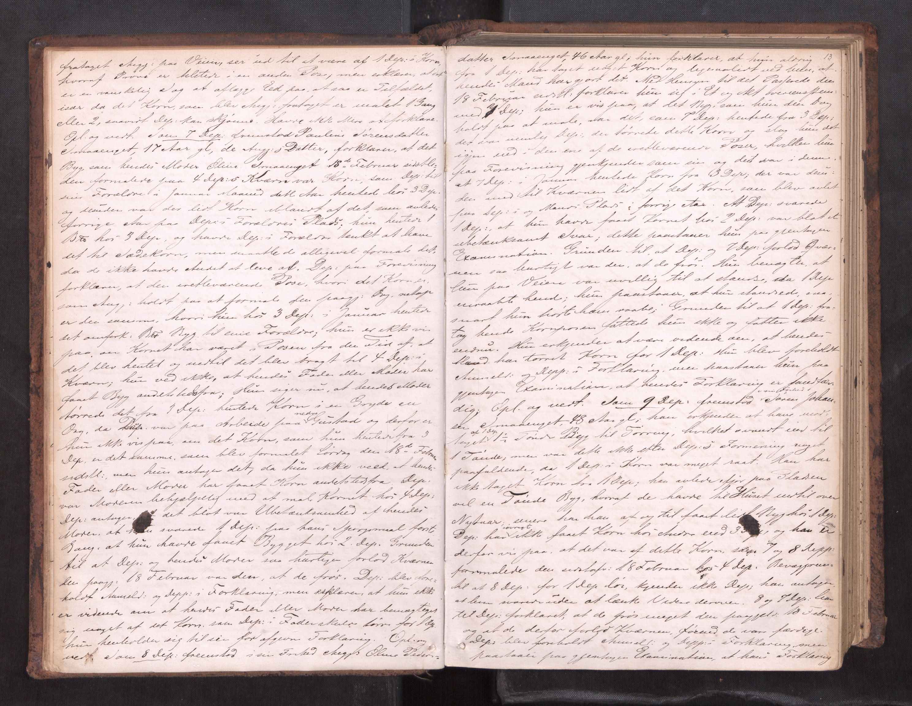 Stjør- og Verdal sorenskriveri, AV/SAT-A-4167/1/1/1B/L0019: Ekstrarettsprotokoll, 1864-1877, p. 12b-13a