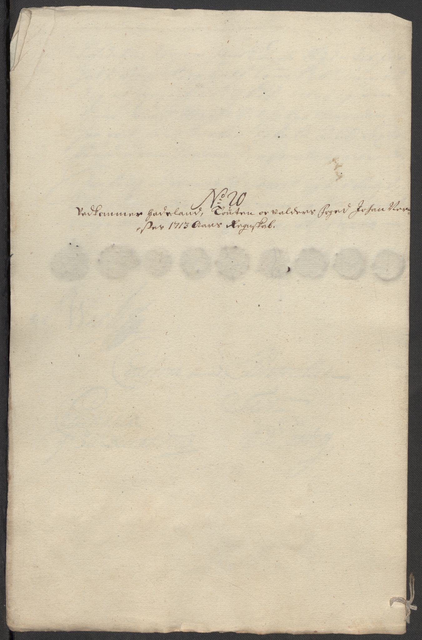 Rentekammeret inntil 1814, Reviderte regnskaper, Fogderegnskap, RA/EA-4092/R18/L1311: Fogderegnskap Hadeland, Toten og Valdres, 1713, p. 259