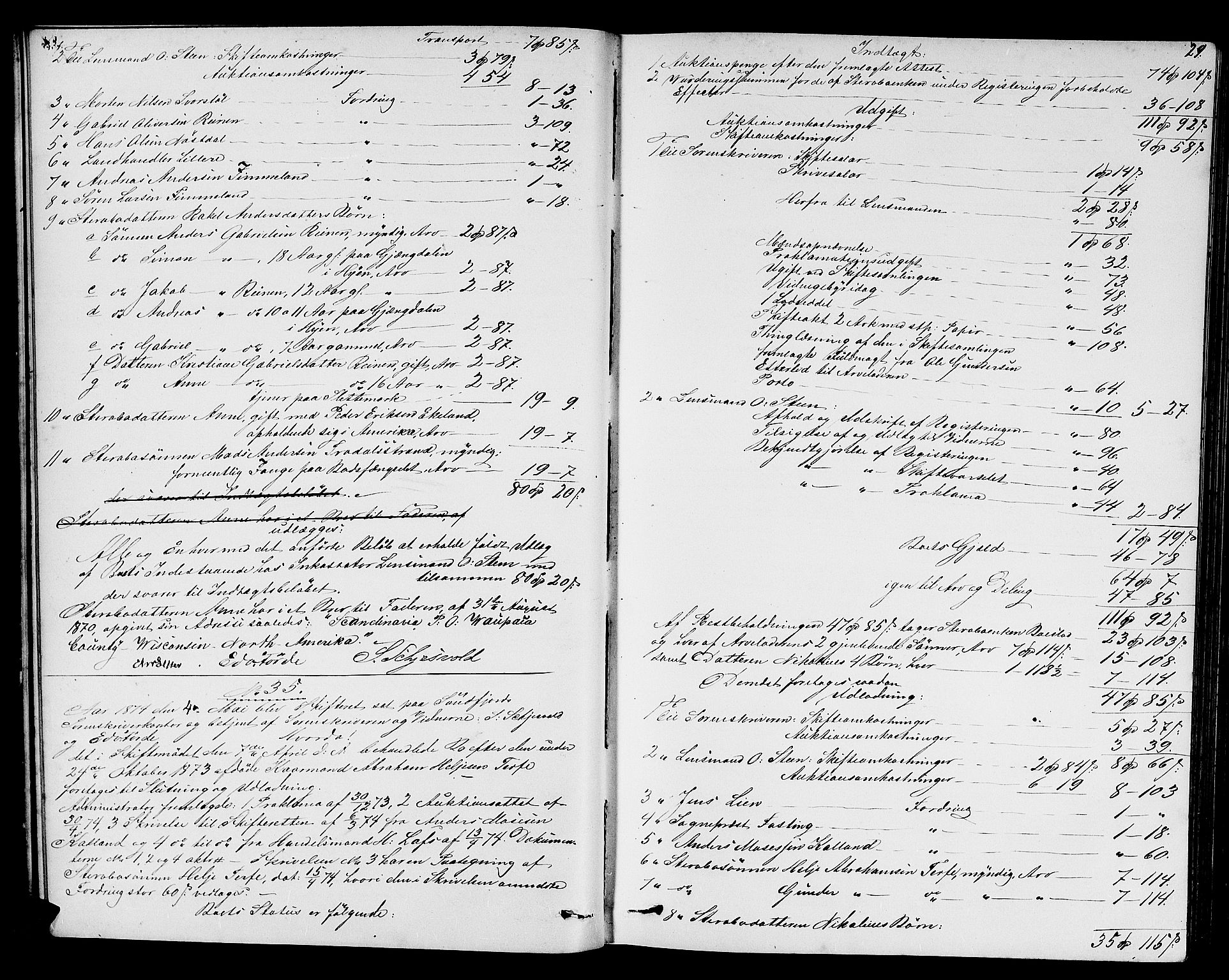 Sunnfjord tingrett, AV/SAB-A-3201/1/H/Hd/L0005: Skifteutlodningsprotokoll, 1874-1881, p. 28b-29a