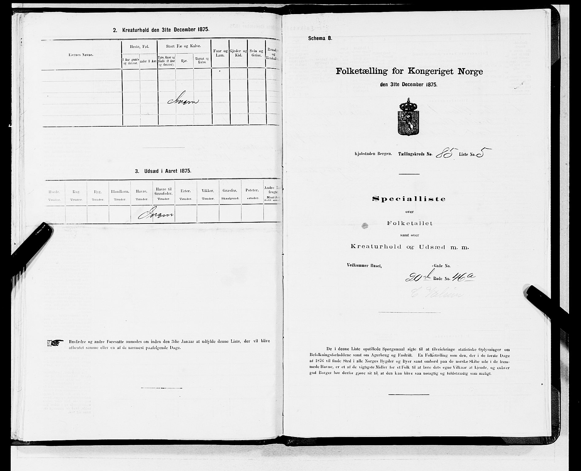 SAB, 1875 census for 1301 Bergen, 1875, p. 4561