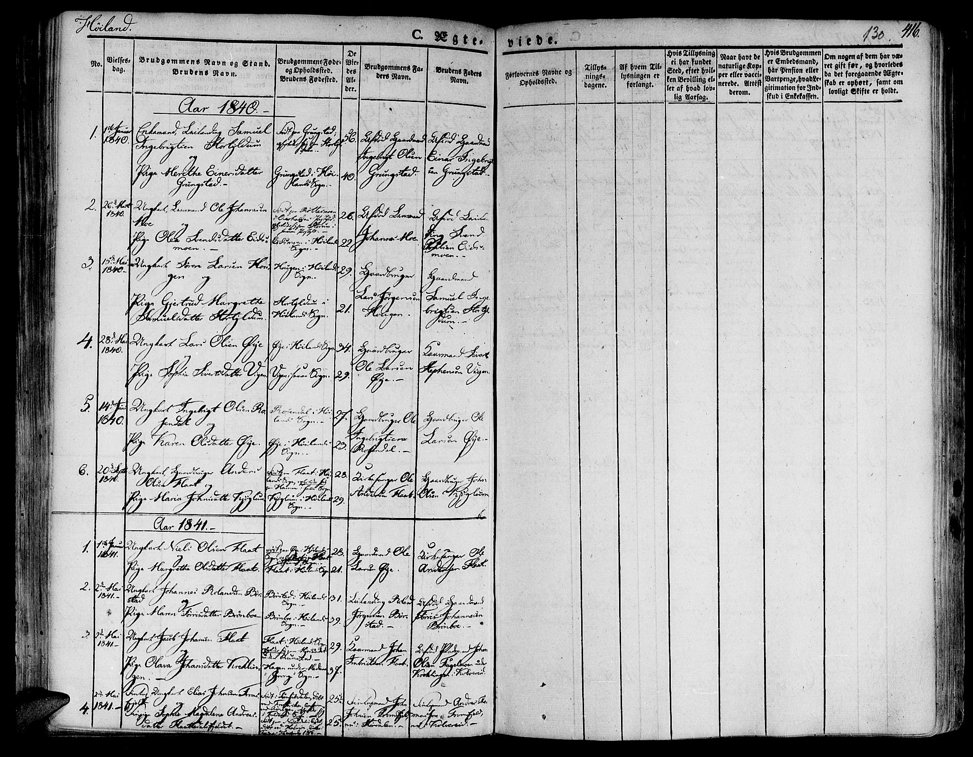 Ministerialprotokoller, klokkerbøker og fødselsregistre - Nord-Trøndelag, SAT/A-1458/758/L0510: Parish register (official) no. 758A01 /2, 1821-1841, p. 130
