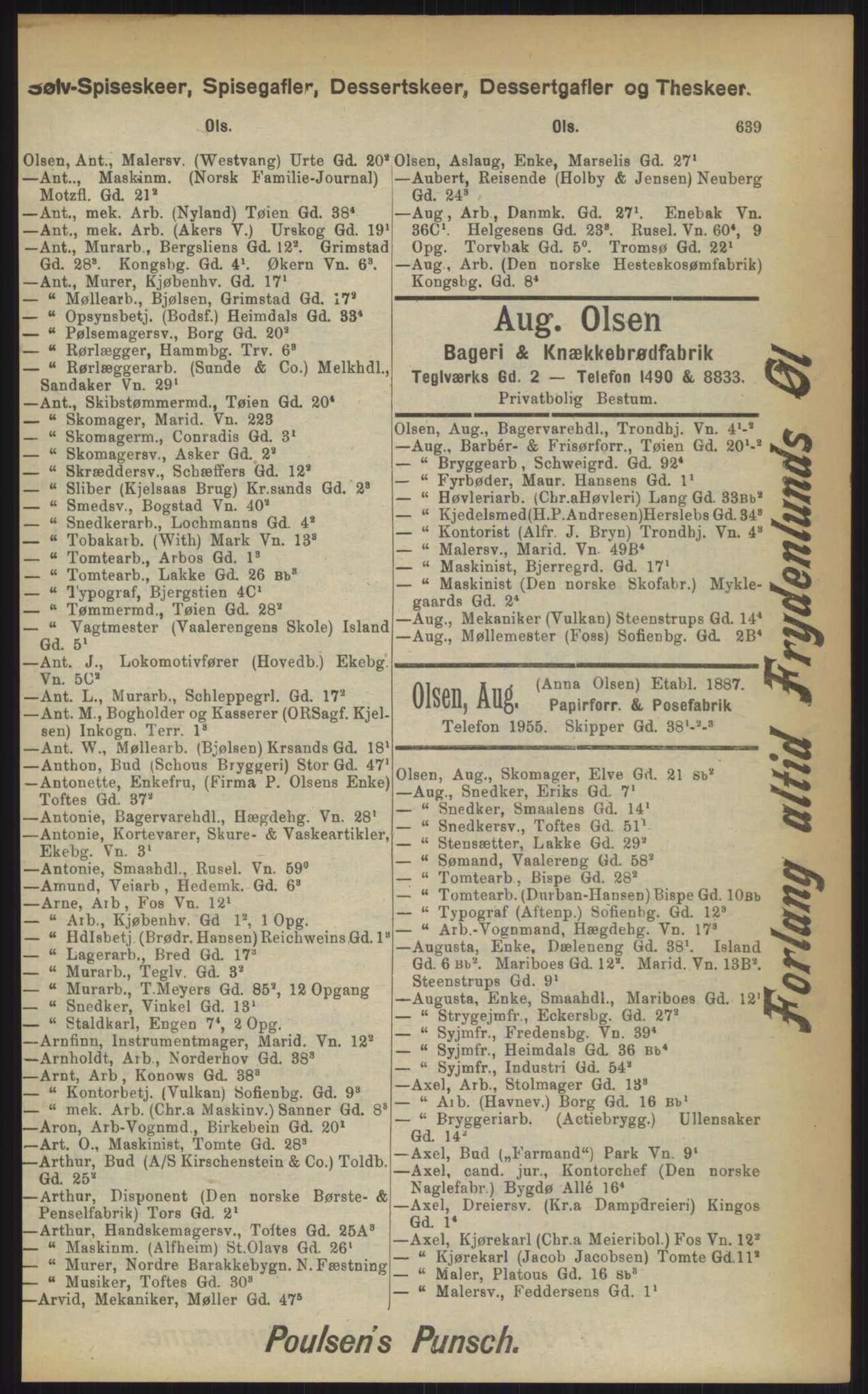 Kristiania/Oslo adressebok, PUBL/-, 1903, p. 639