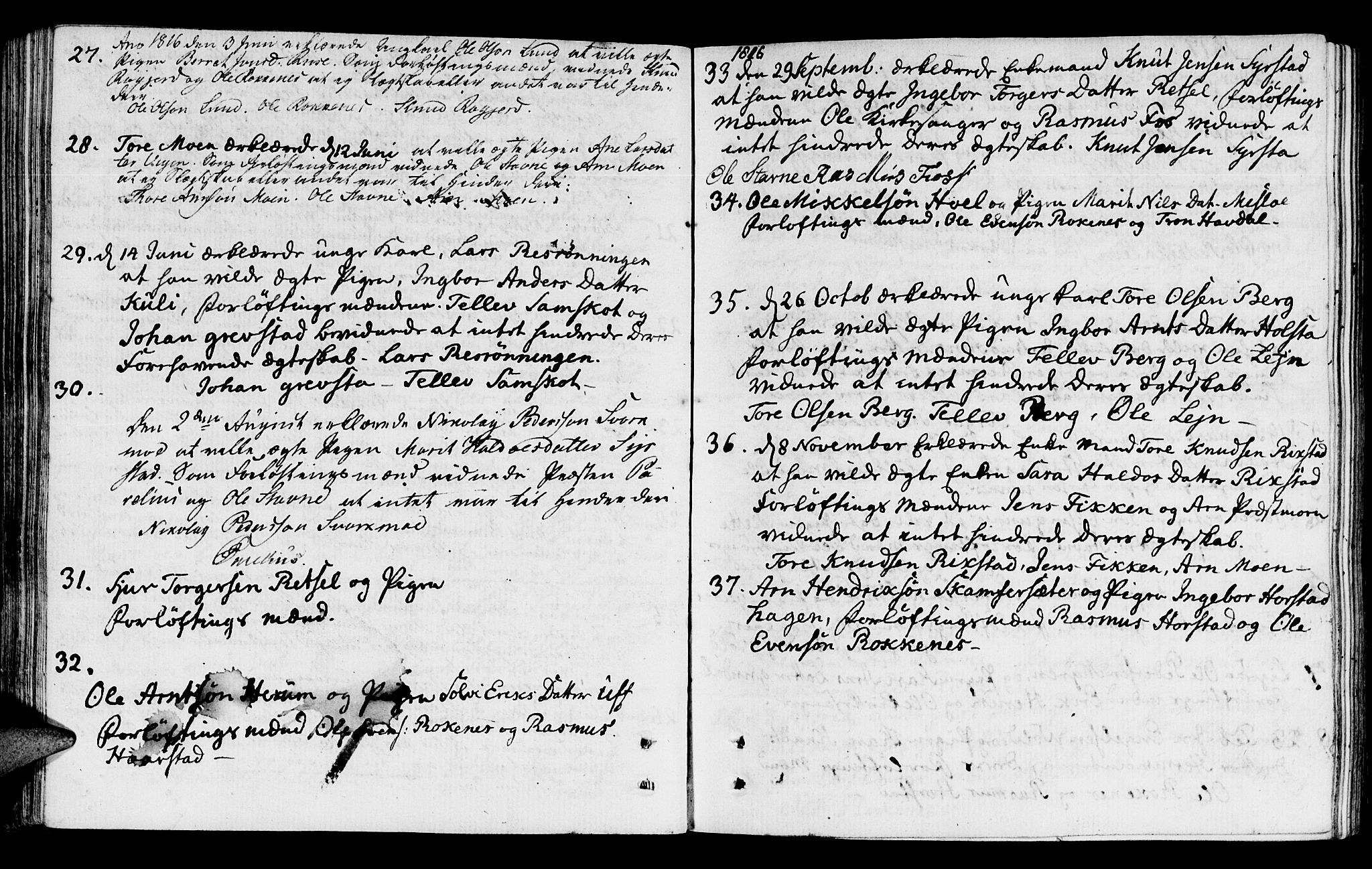 Ministerialprotokoller, klokkerbøker og fødselsregistre - Sør-Trøndelag, SAT/A-1456/672/L0858: Parish register (official) no. 672A10, 1799-1852