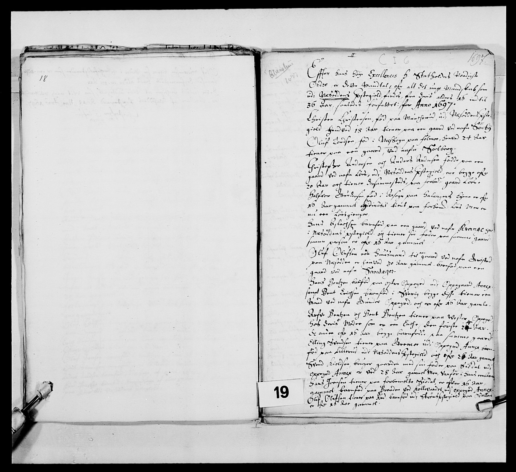 Kommanderende general (KG I) med Det norske krigsdirektorium, AV/RA-EA-5419/E/Ea/L0485: Akershusiske regiment, 1697-1706, p. 181