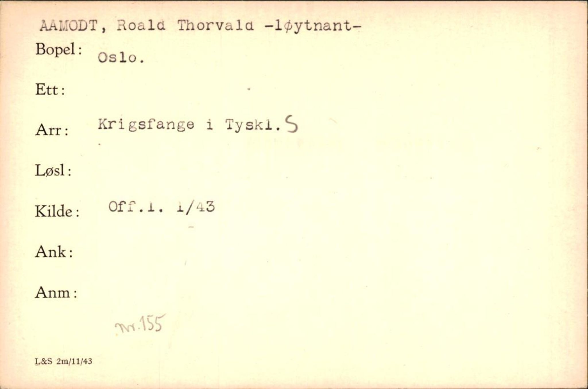 Forsvaret, Forsvarets krigshistoriske avdeling, RA/RAFA-2017/Y/Yf/L0200: II-C-11-2102  -  Norske krigsfanger i Tyskland, 1940-1945, p. 8