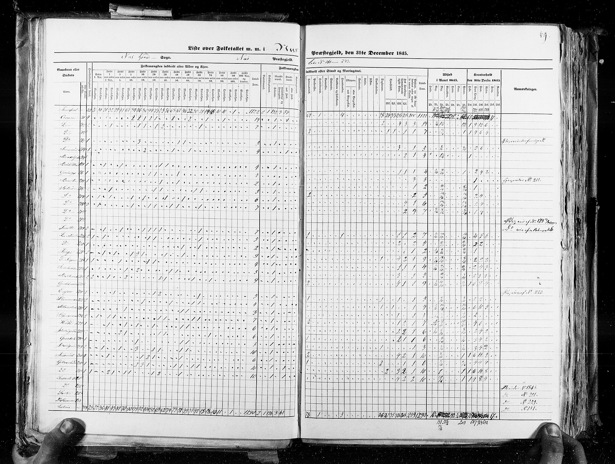 RA, Census 1845, vol. 4: Buskerud amt og Jarlsberg og Larvik amt, 1845, p. 49