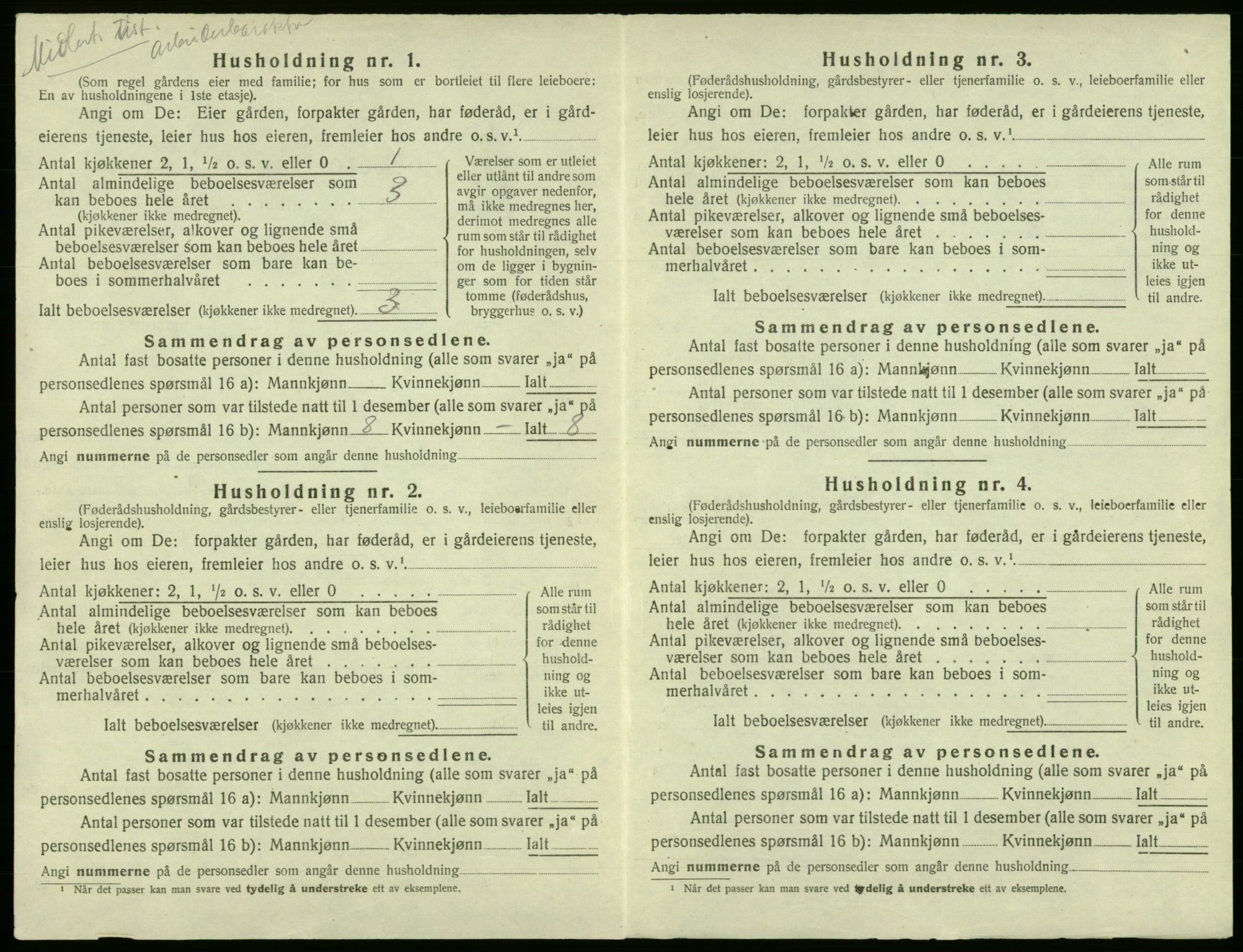 SAB, 1920 census for Austevoll, 1920, p. 880