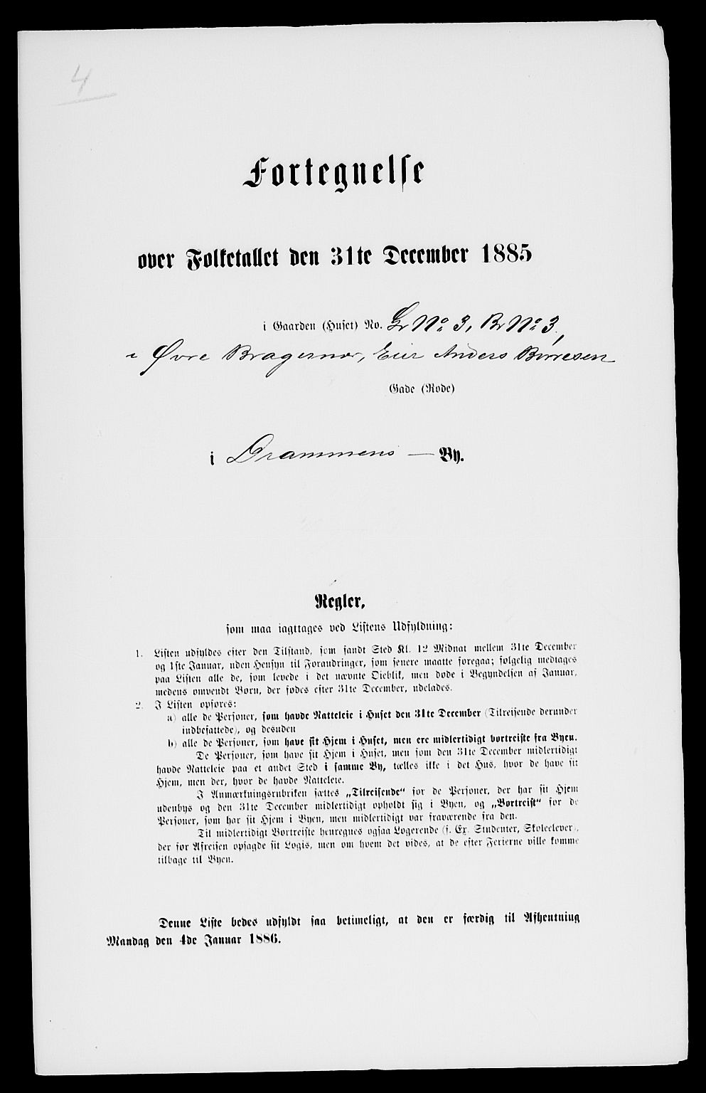 SAKO, 1885 census for 0602 Drammen, 1885, p. 2807