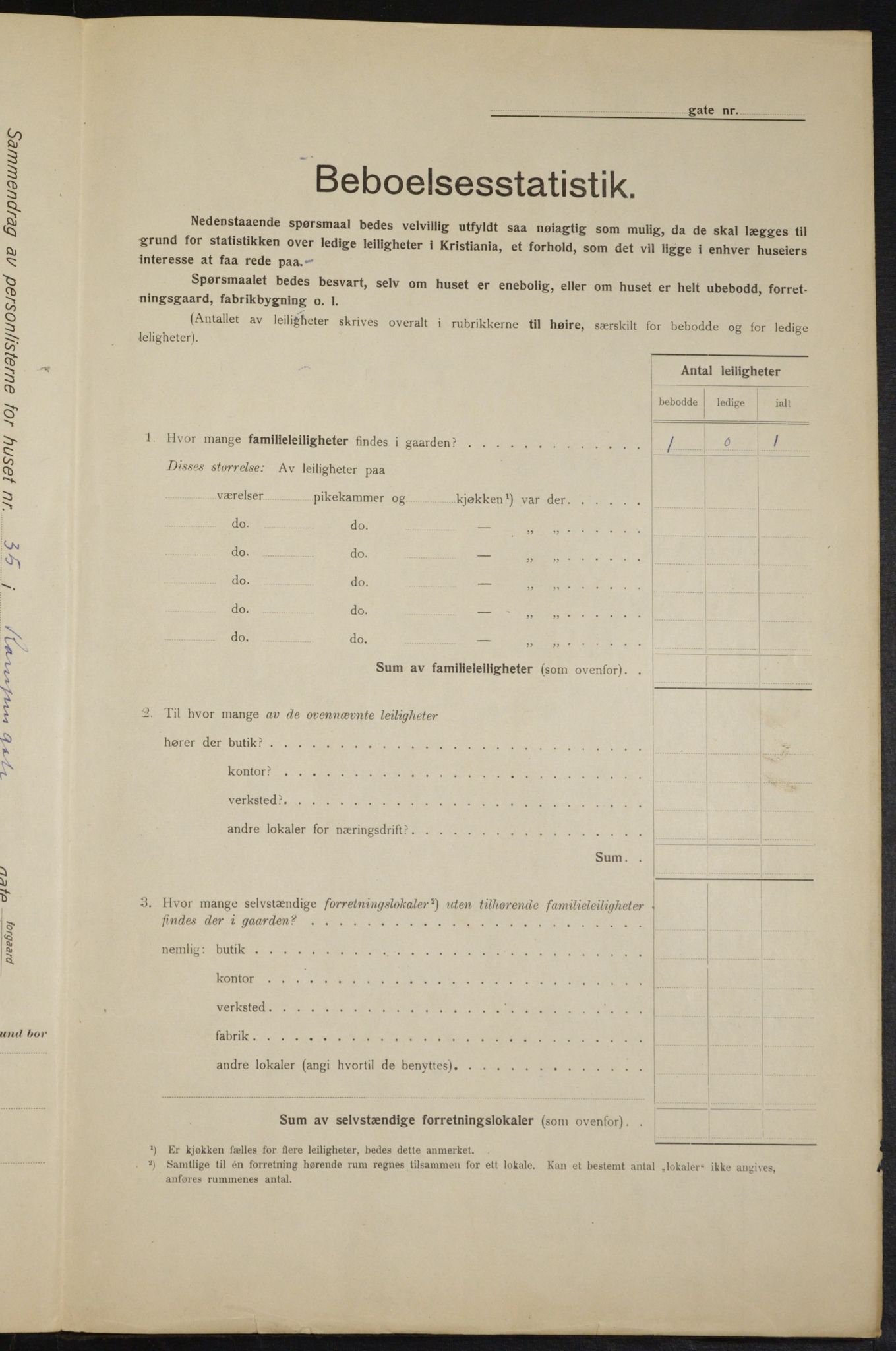 OBA, Municipal Census 1915 for Kristiania, 1915, p. 47540