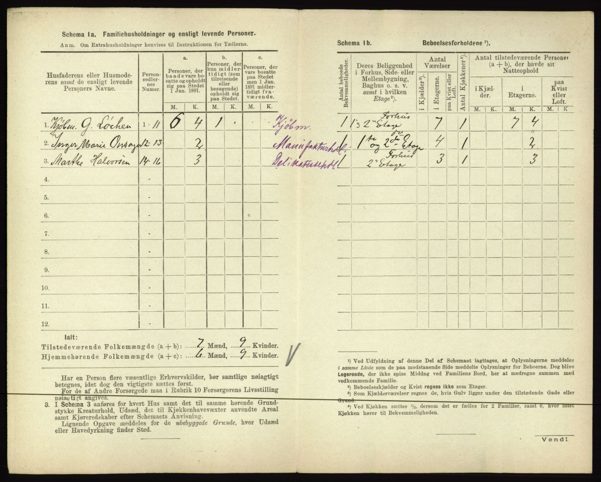 RA, 1891 census for 0601 Hønefoss, 1891, p. 114