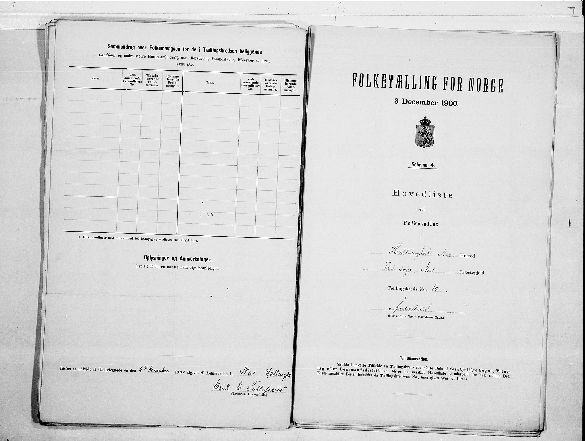 RA, 1900 census for Nes, 1900, p. 24