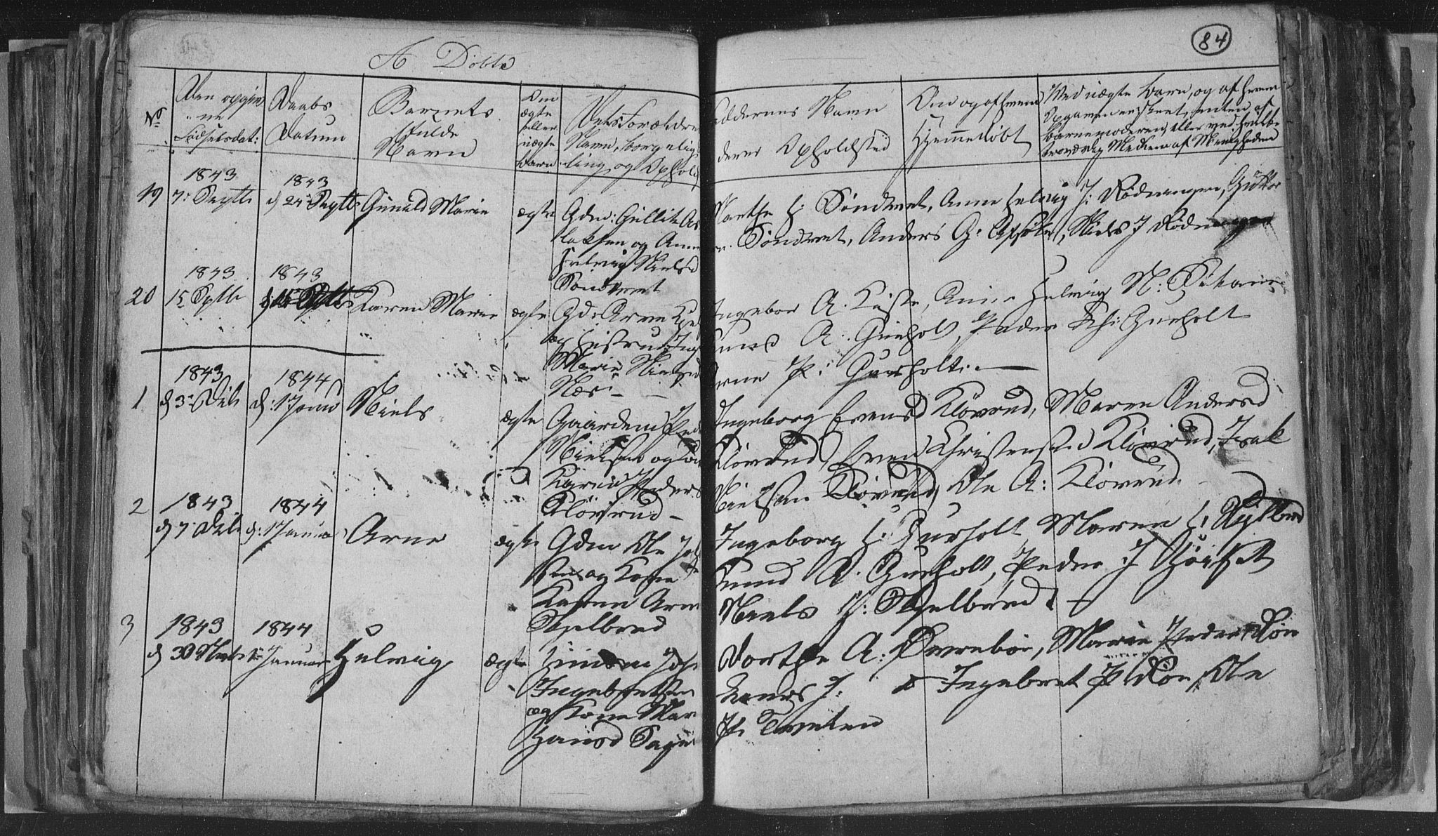 Siljan kirkebøker, SAKO/A-300/G/Ga/L0001: Parish register (copy) no. 1, 1827-1847, p. 84