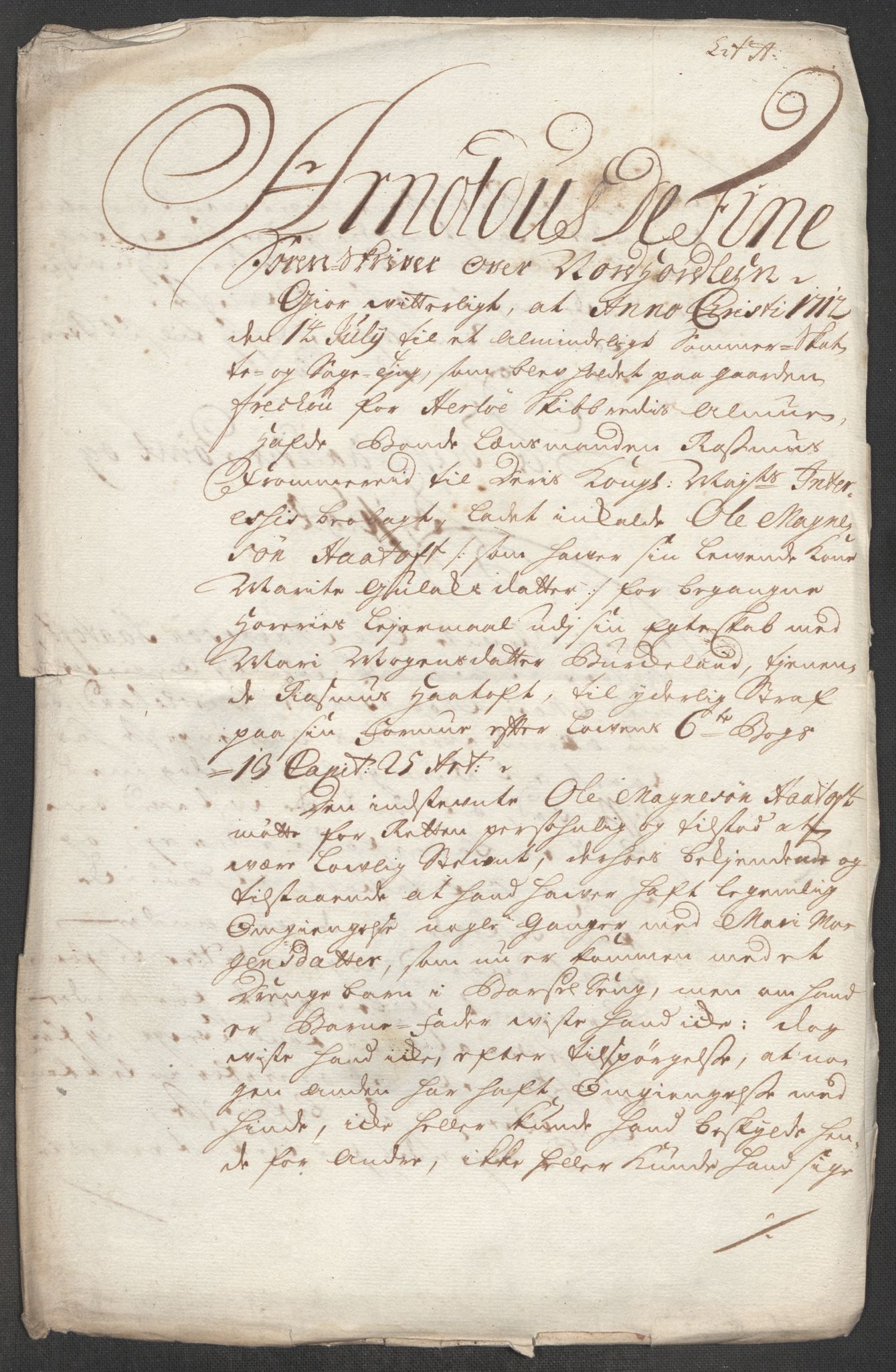 Rentekammeret inntil 1814, Reviderte regnskaper, Fogderegnskap, RA/EA-4092/R51/L3195: Fogderegnskap Nordhordland og Voss, 1713, p. 248