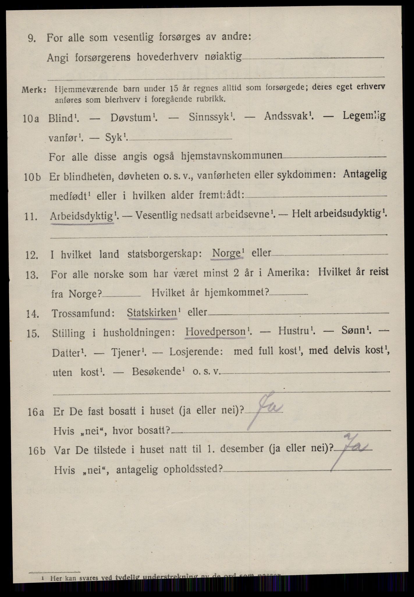 SAT, 1920 census for Borgund, 1920, p. 17715