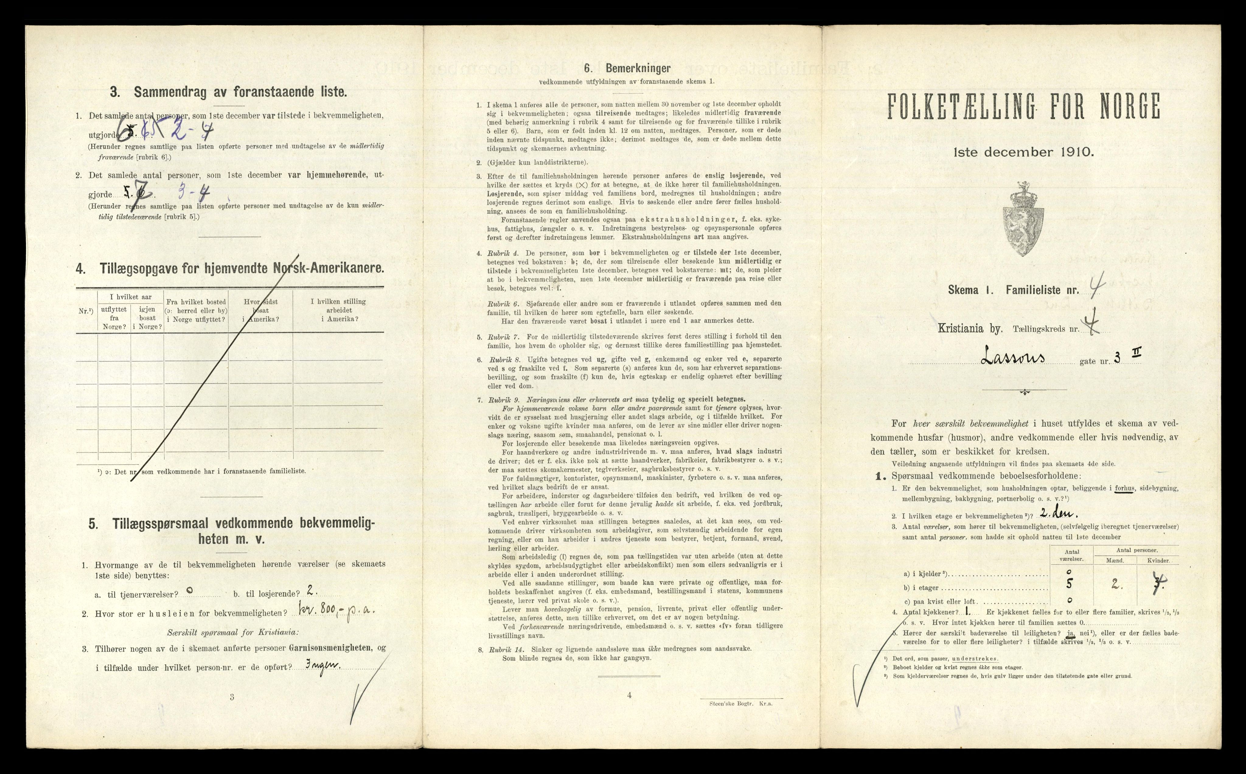 RA, 1910 census for Kristiania, 1910, p. 56227