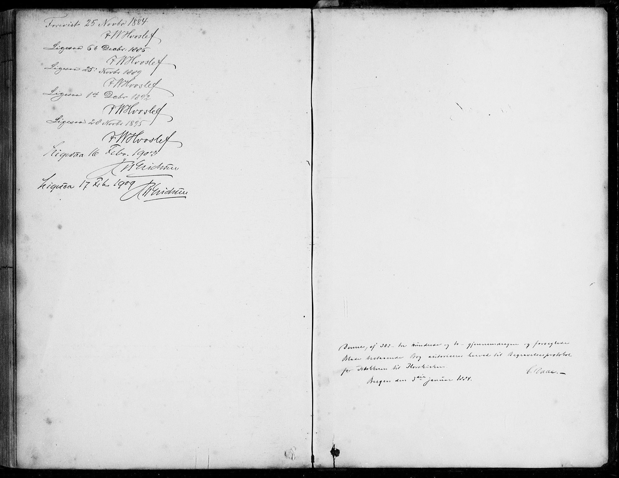 Korskirken sokneprestembete, SAB/A-76101/H/Hab: Parish register (copy) no. E 4, 1884-1910