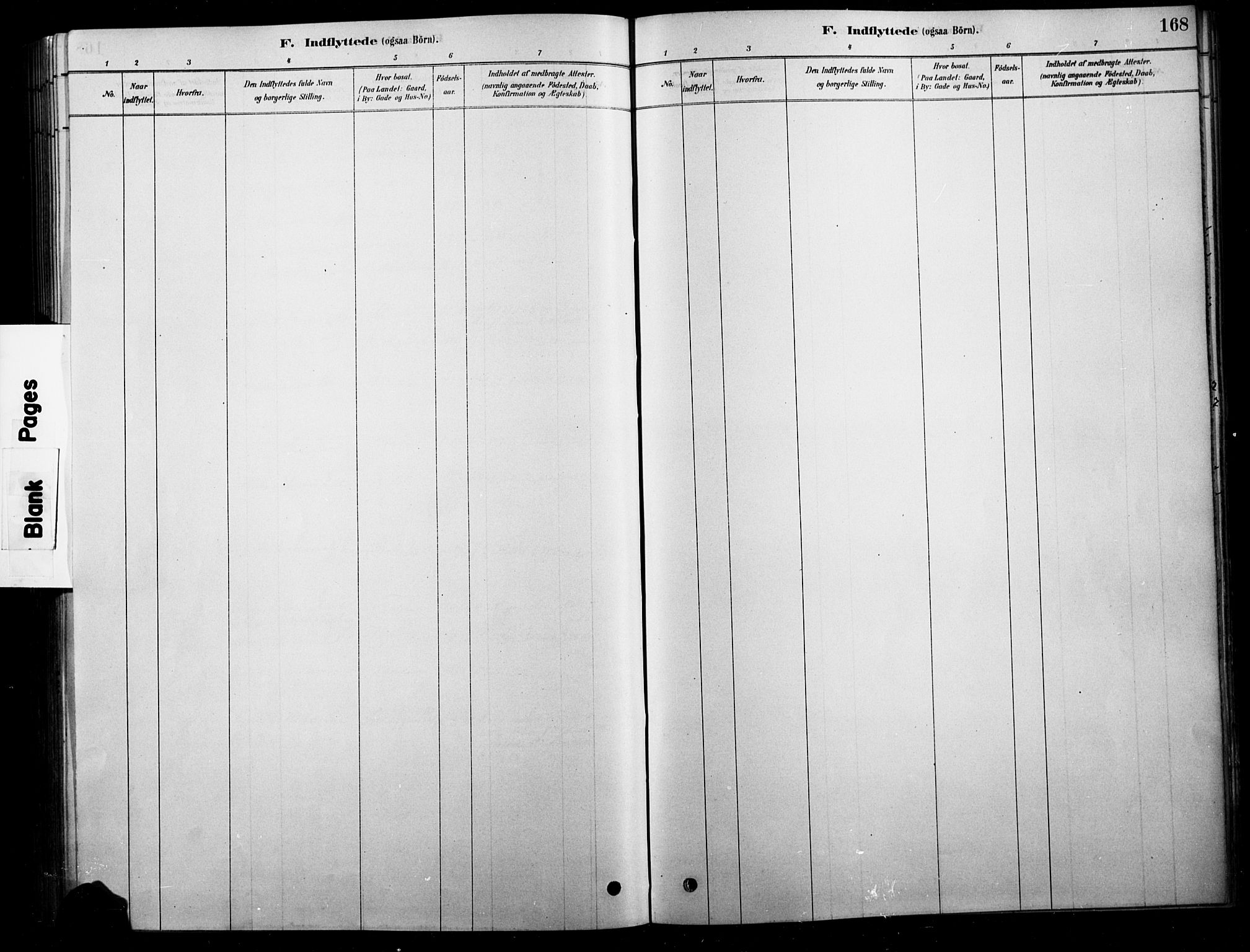 Tolga prestekontor, SAH/PREST-062/L/L0007: Parish register (copy) no. 7, 1878-1919, p. 168
