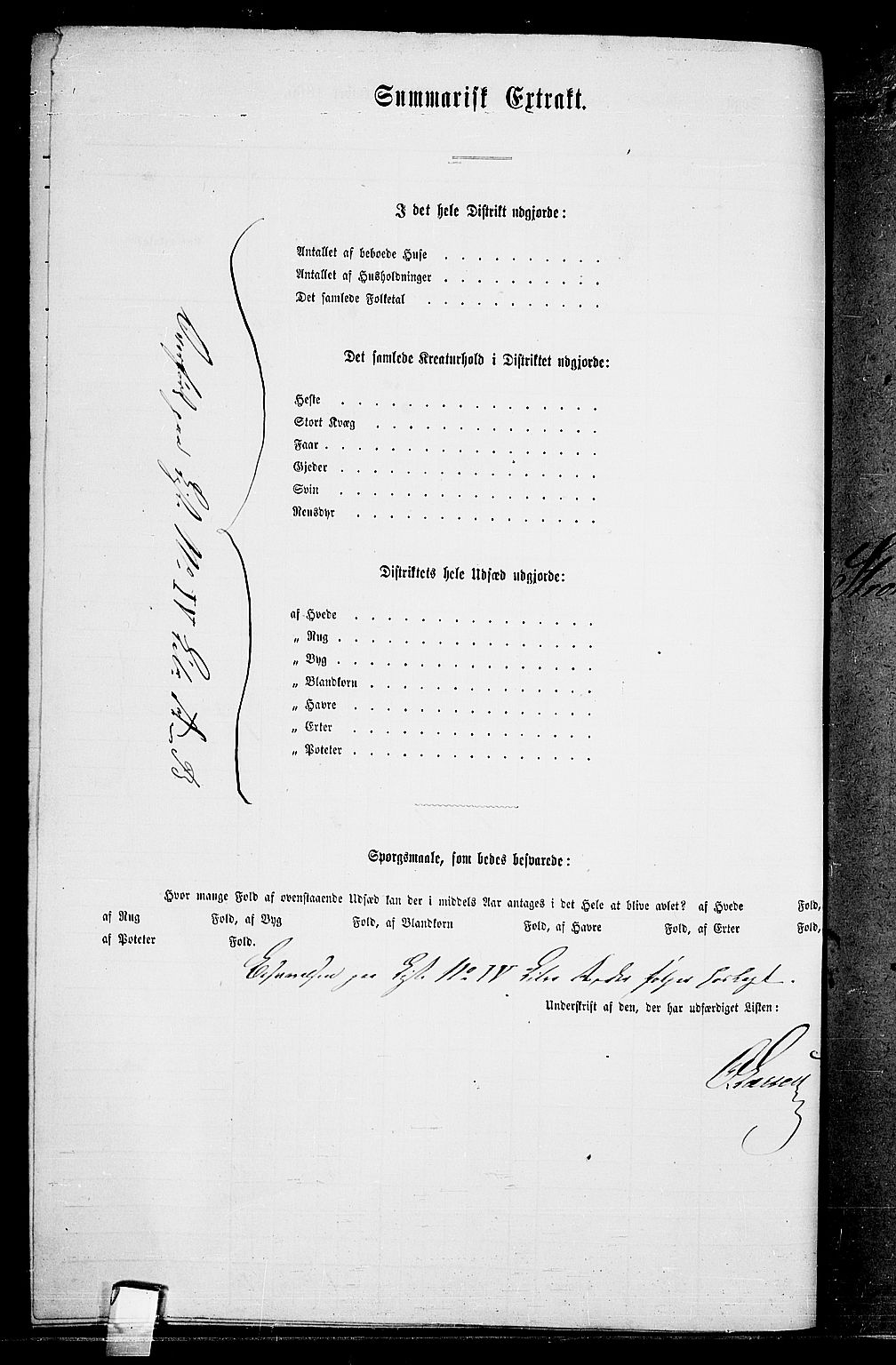 RA, 1865 census for Hurdal, 1865, p. 84