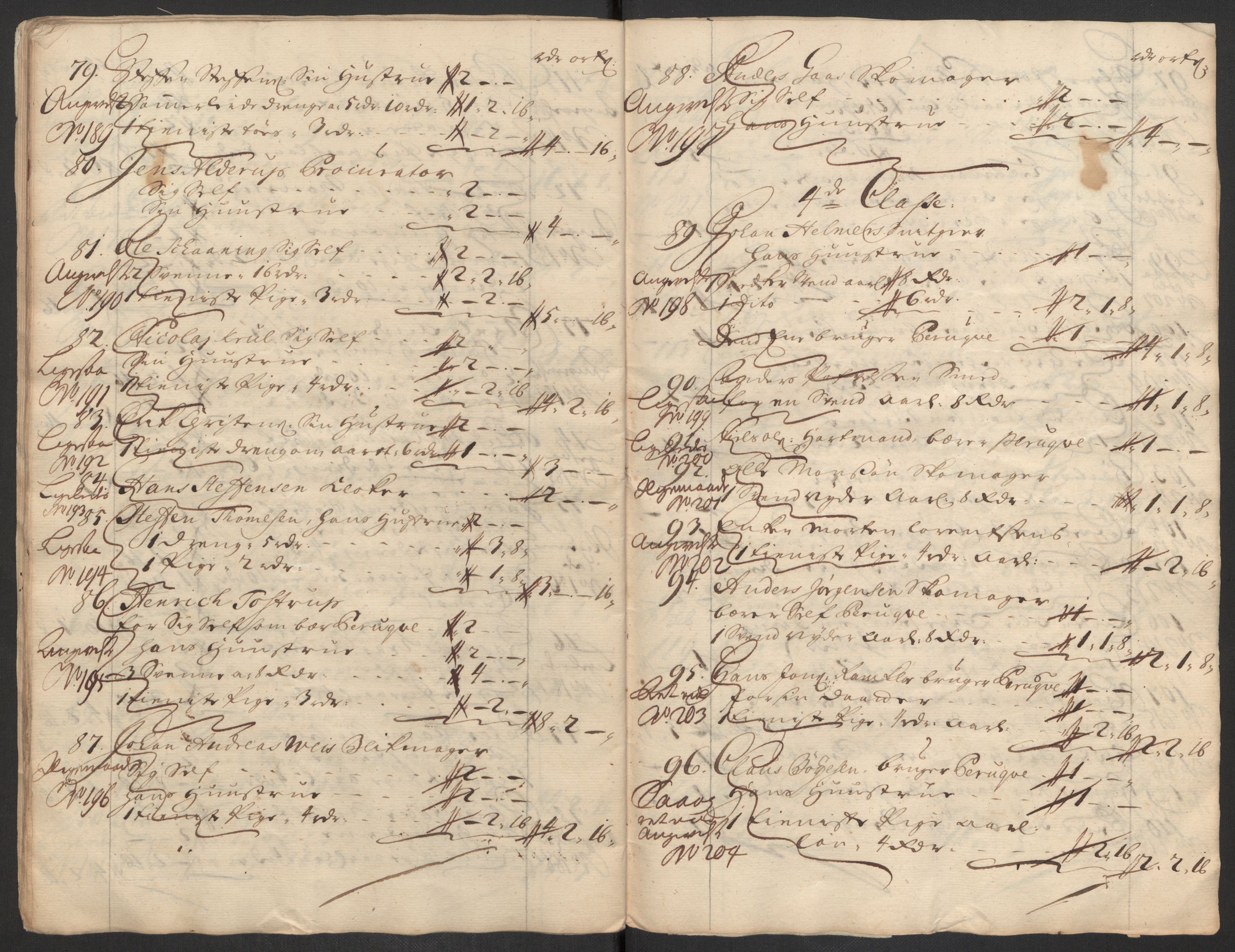 Rentekammeret inntil 1814, Reviderte regnskaper, Byregnskaper, AV/RA-EA-4066/R/Rs/L0507: [S3] Kontribusjonsregnskap, 1699-1711, p. 484