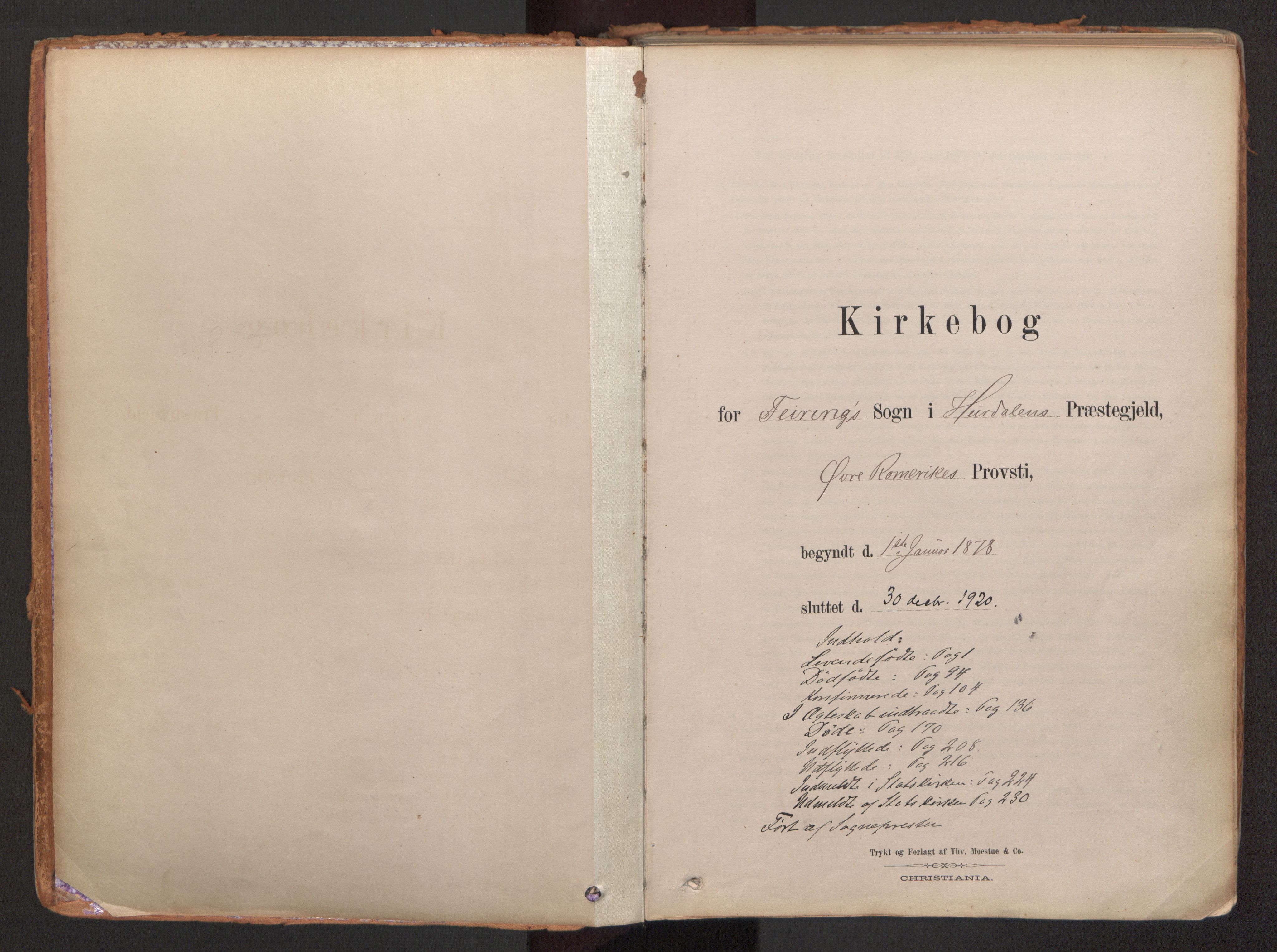 Hurdal prestekontor Kirkebøker, SAO/A-10889/F/Fb/L0003: Parish register (official) no. II 3, 1878-1920