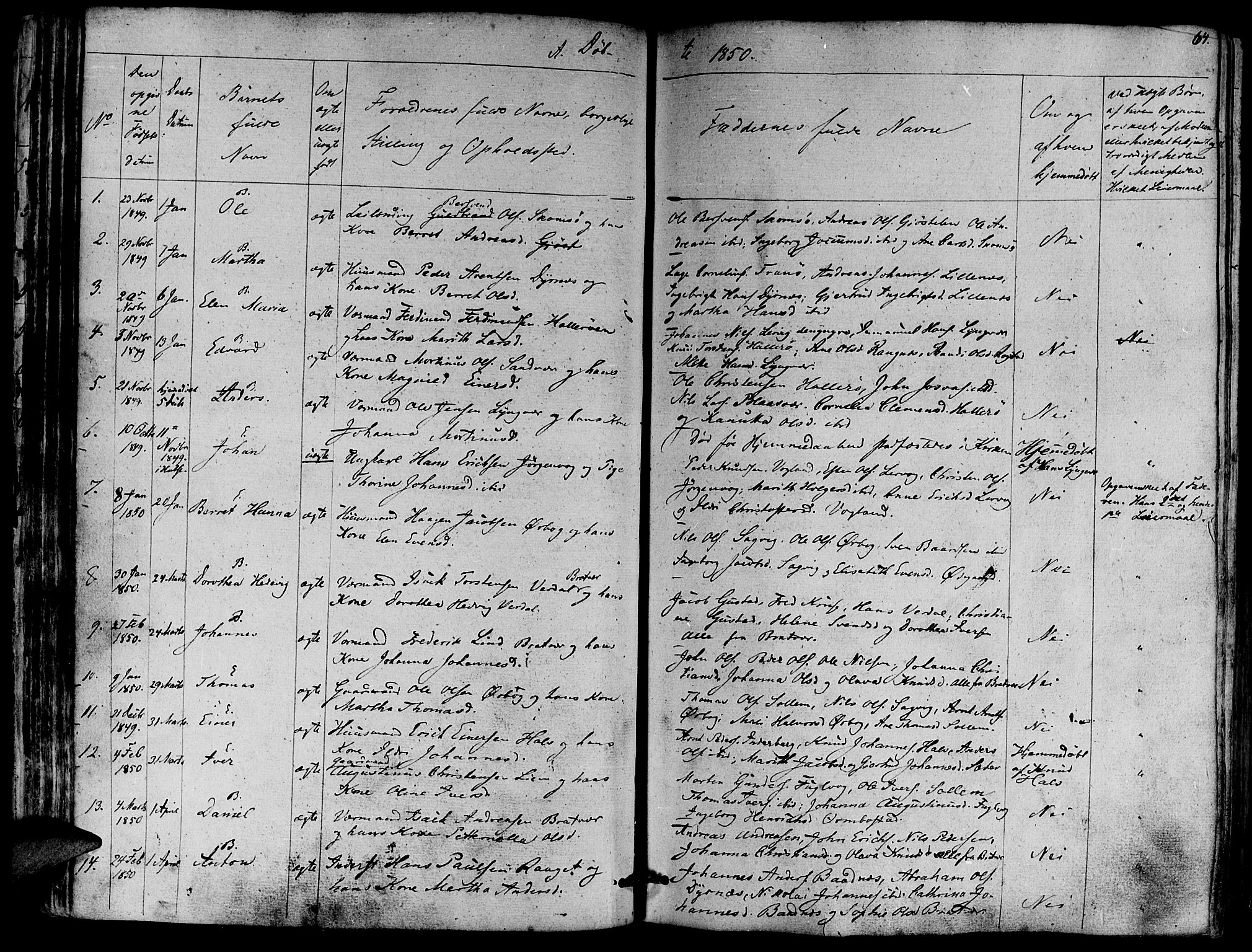 Ministerialprotokoller, klokkerbøker og fødselsregistre - Møre og Romsdal, AV/SAT-A-1454/581/L0936: Parish register (official) no. 581A04, 1836-1852, p. 64