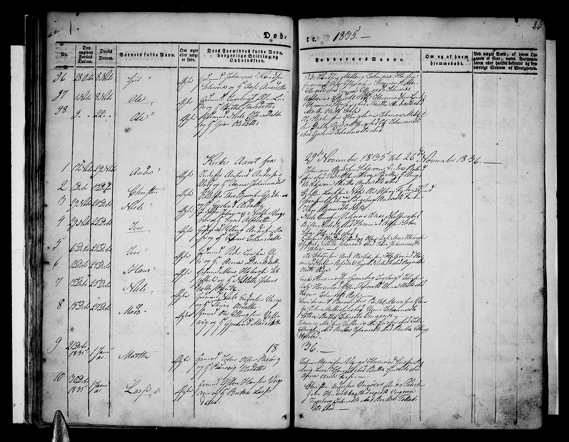 Vik sokneprestembete, AV/SAB-A-81501/H/Haa/Haaa/L0007: Parish register (official) no. A 7, 1831-1845, p. 26