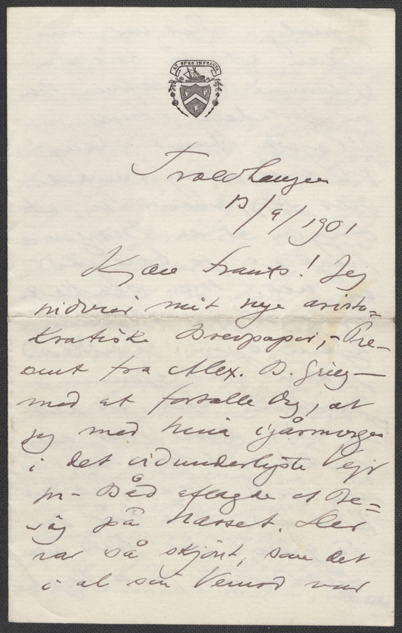 Beyer, Frants, AV/RA-PA-0132/F/L0001: Brev fra Edvard Grieg til Frantz Beyer og "En del optegnelser som kan tjene til kommentar til brevene" av Marie Beyer, 1872-1907, p. 629