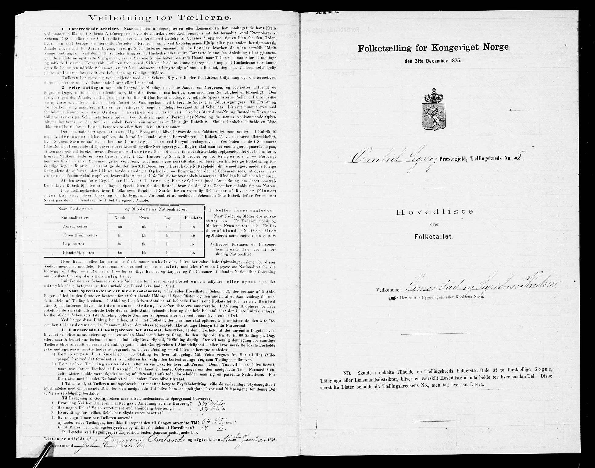 SAK, 1875 census for 0929P Åmli, 1875, p. 28