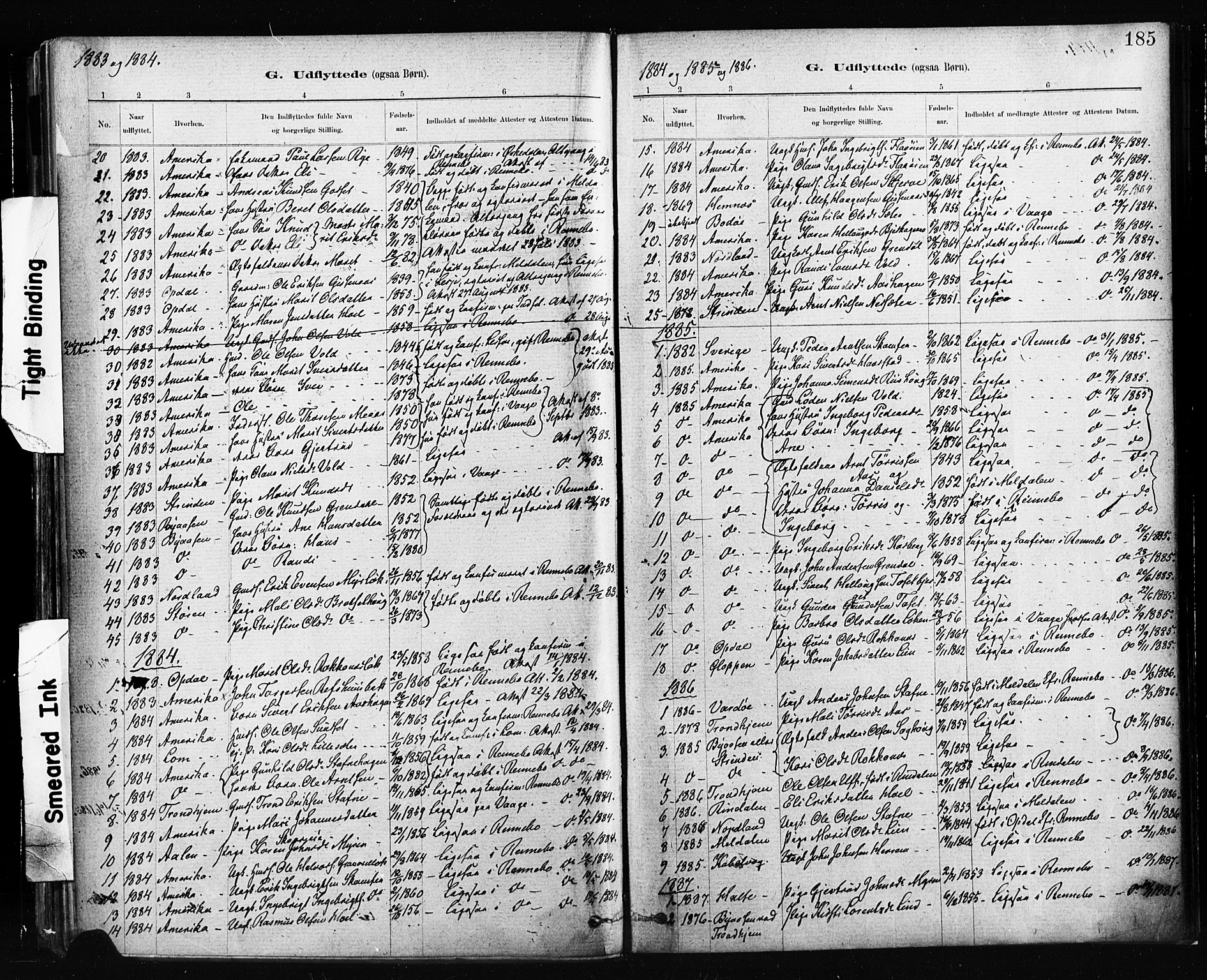 Ministerialprotokoller, klokkerbøker og fødselsregistre - Sør-Trøndelag, SAT/A-1456/674/L0871: Parish register (official) no. 674A03, 1880-1896, p. 185